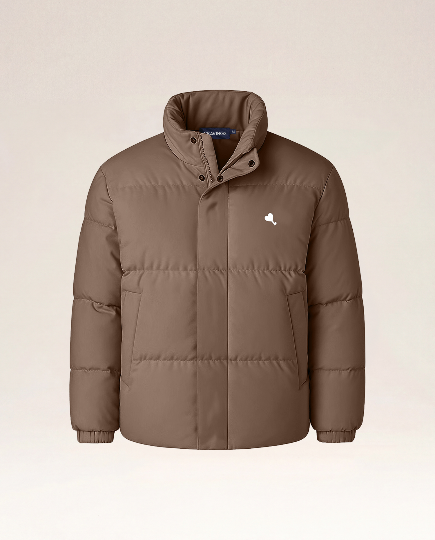 Marshmallow Puffer Jacket in Mocha