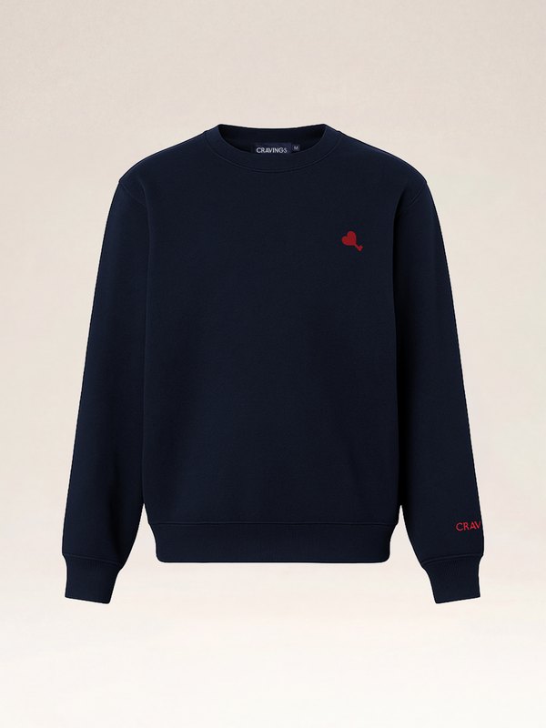 The Cœur Key Sweatshirt in Navy for Women