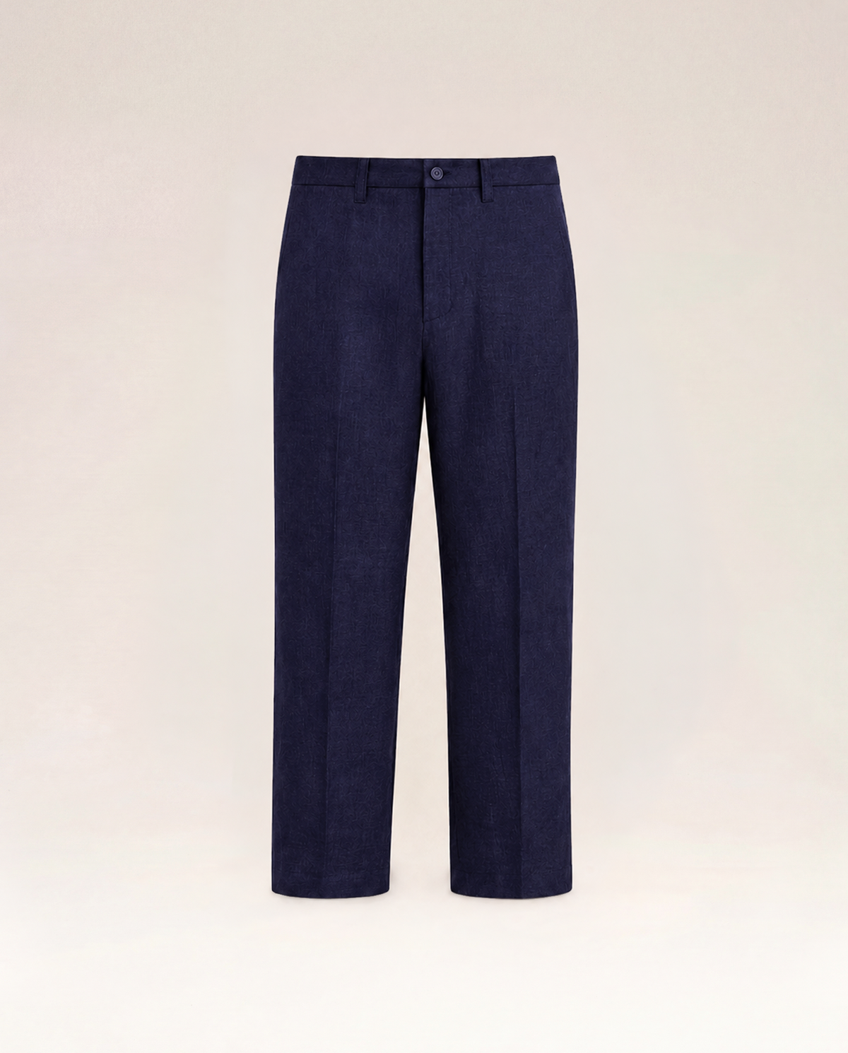 The Cœur Key Linen Pants in Navy