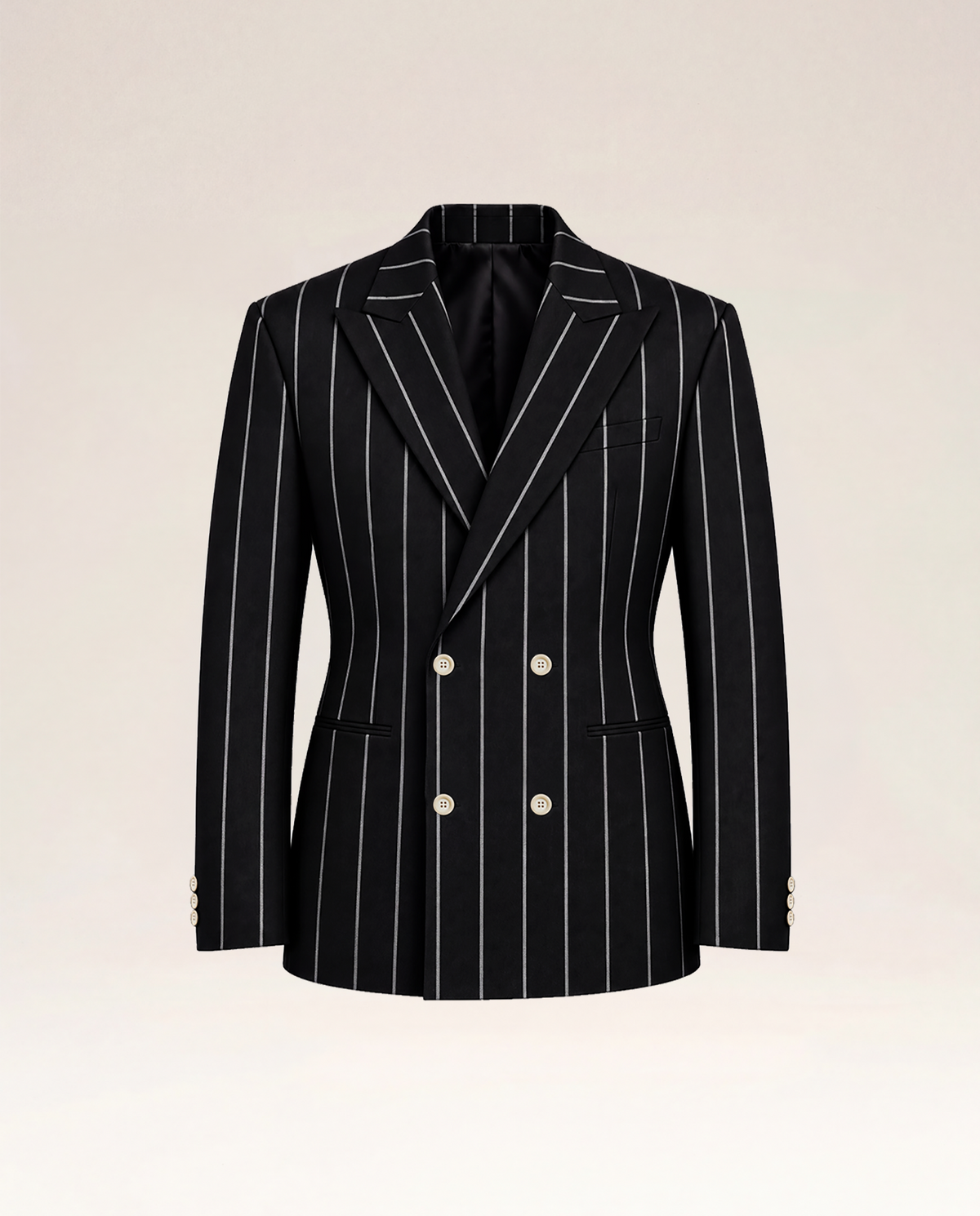 Monochrome Pinstripe Blazer