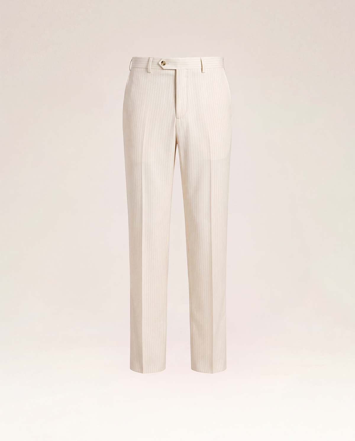 Ivory Pinstripe Silk Wool Suit