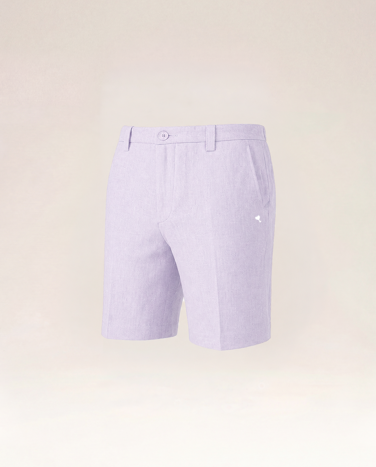 The Cœur Key Linen Shorts in Lavender