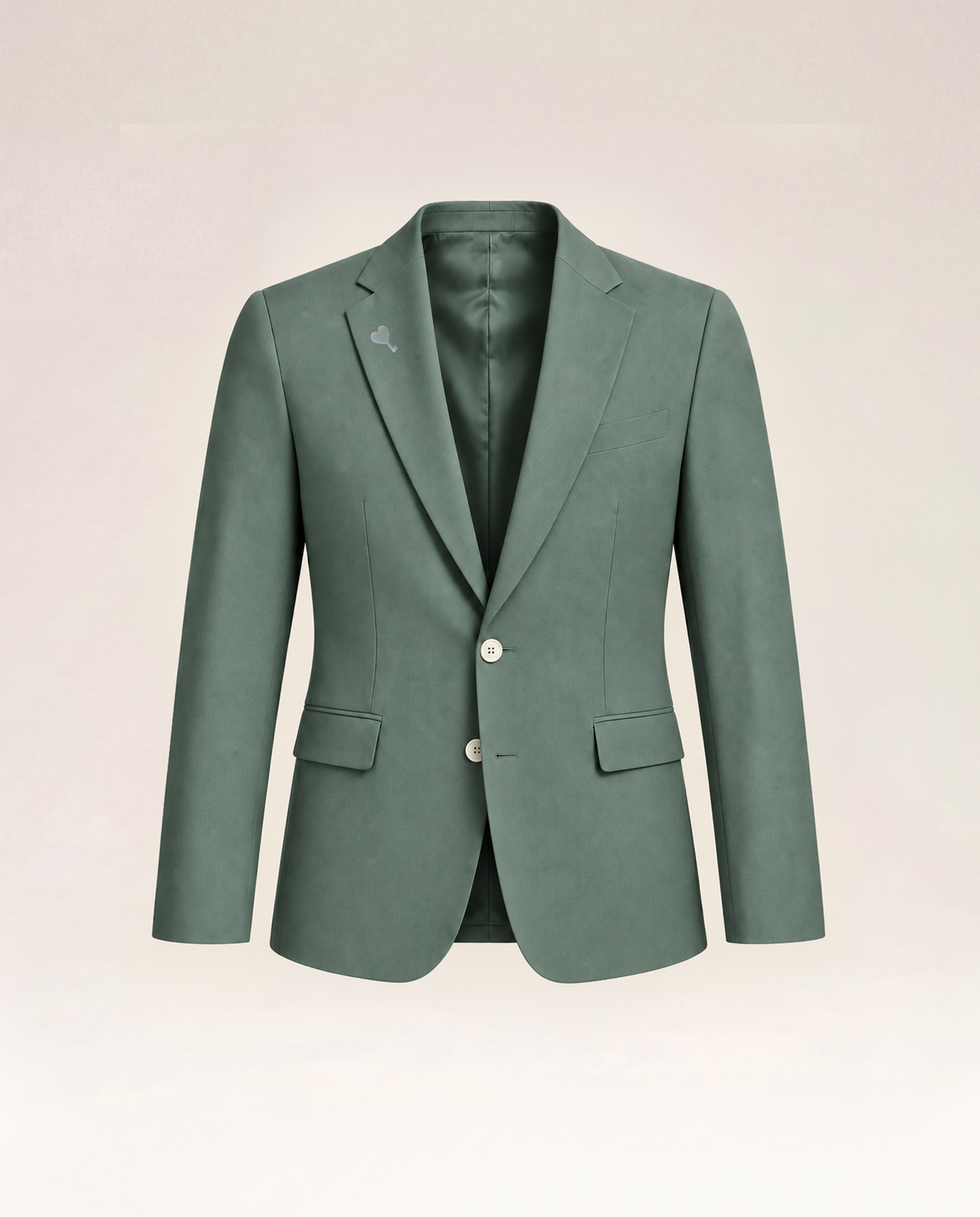 The Cœur Key Chino Blazer in Pine Green