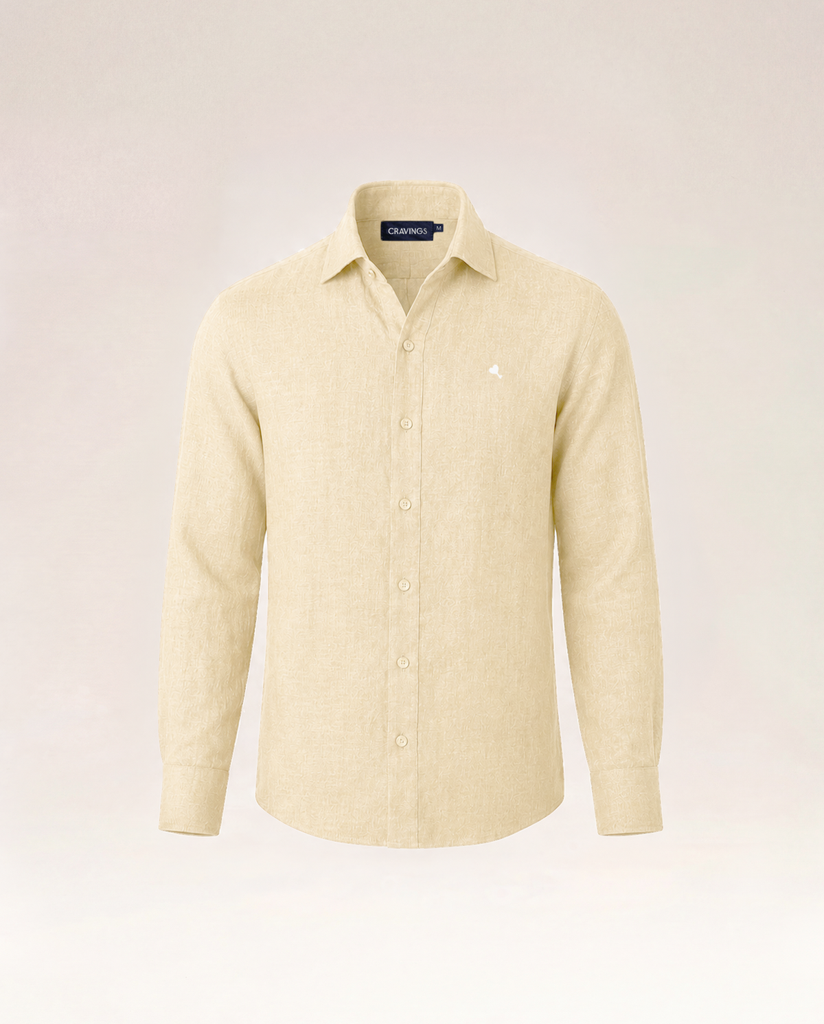 The Cœur Key Linen Shirt in Pineapple Yellow for Women
