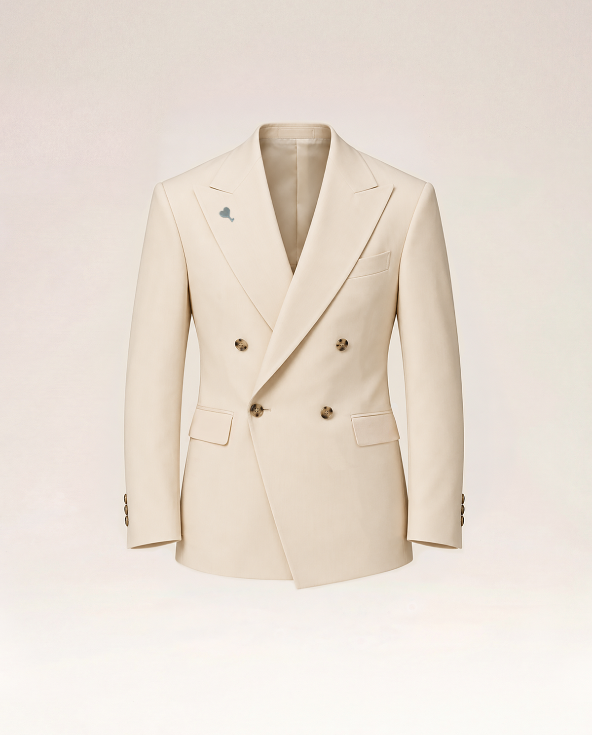 Off White Merino Wool Blazer