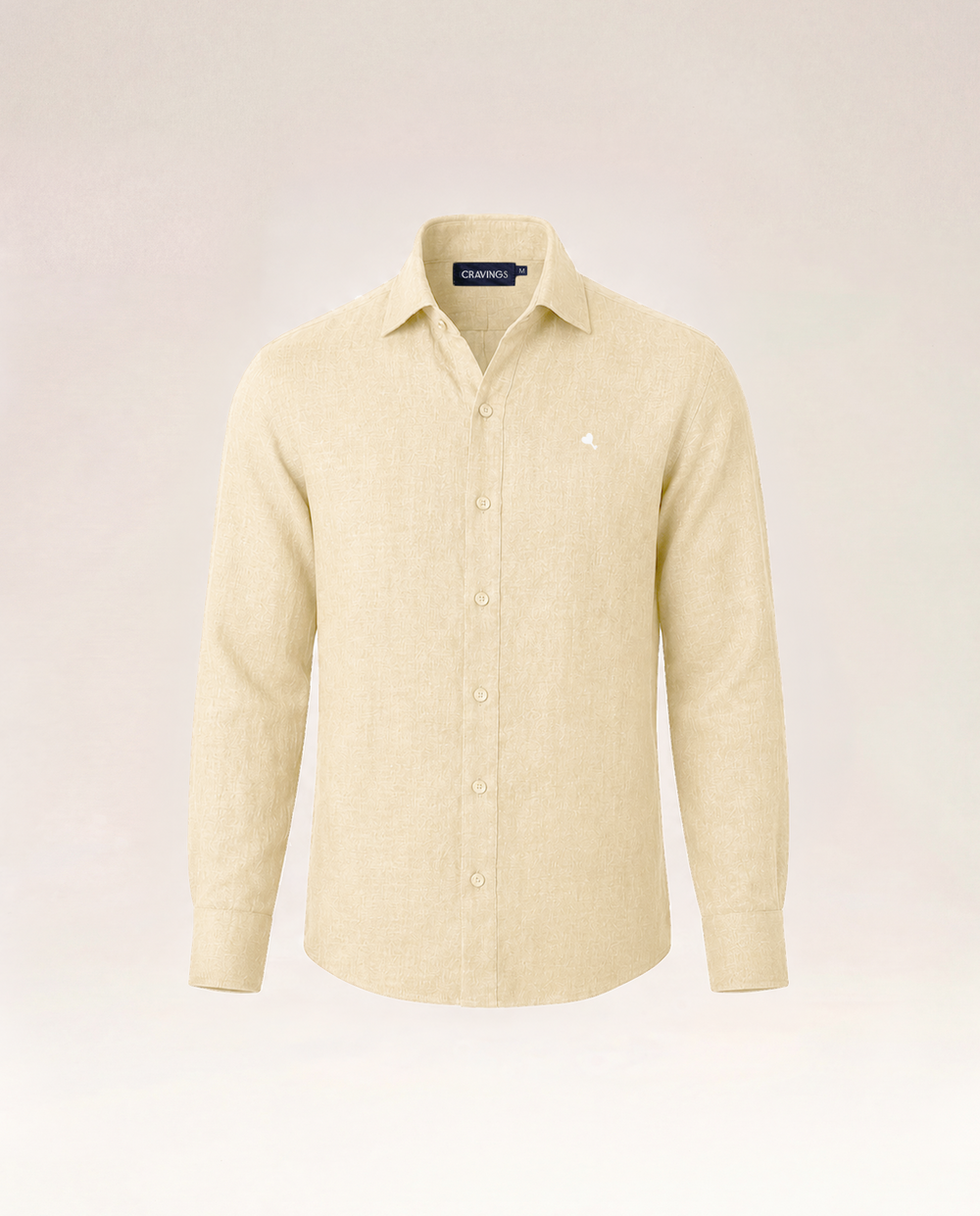 The Cœur Key Linen Shirt in Pineapple Yellow