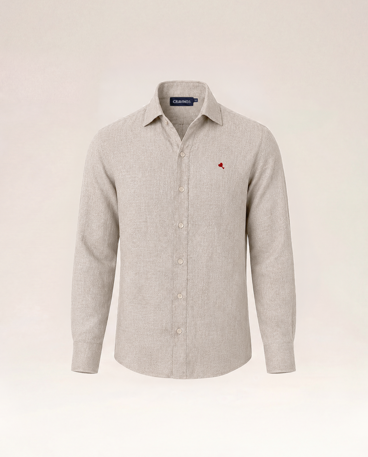 The Cœur Key Linen Shirt in Oat