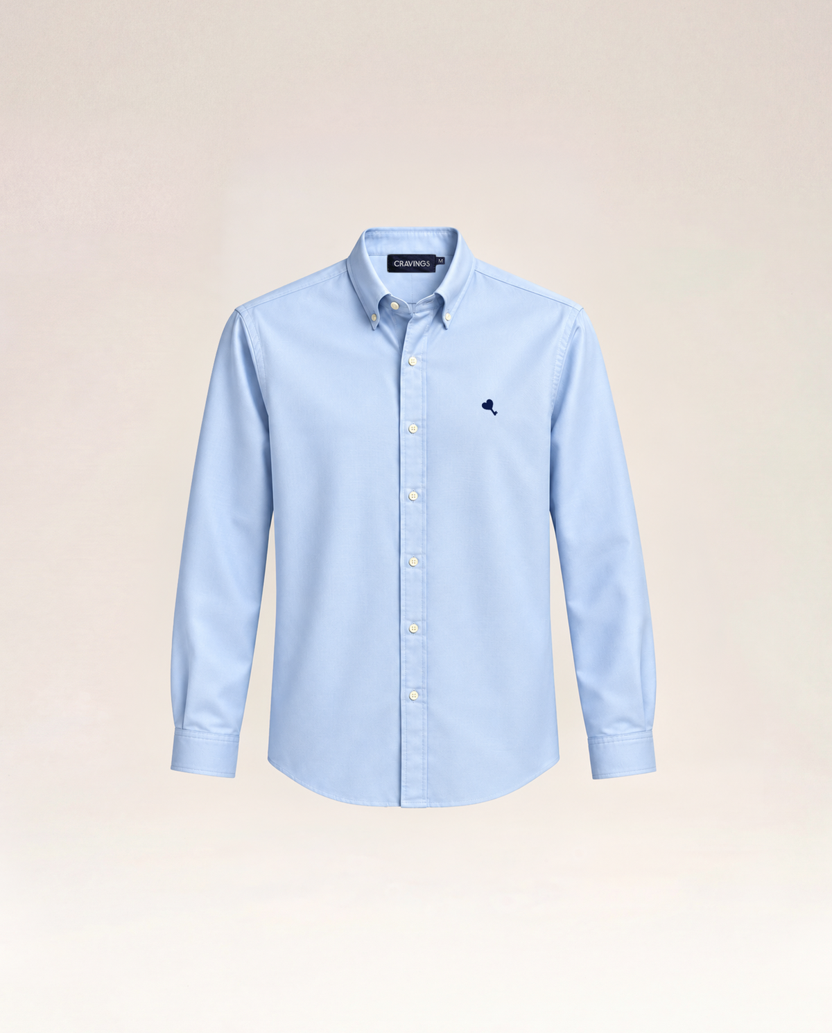 The Cœur Key Cotton Shirt in Sky