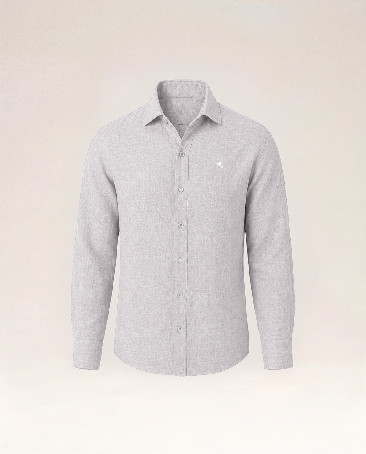 The Cœur Key Linen Shirt in Ash Grey
