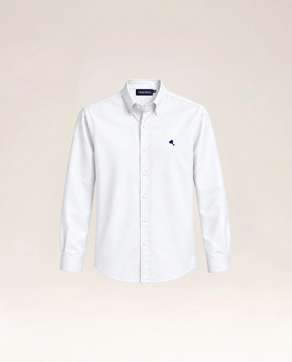 The Cœur Key Cotton Shirt in White