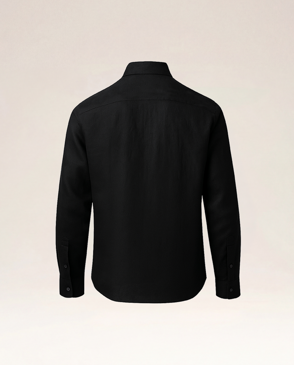 The Cœur Key Linen Shirt in Black