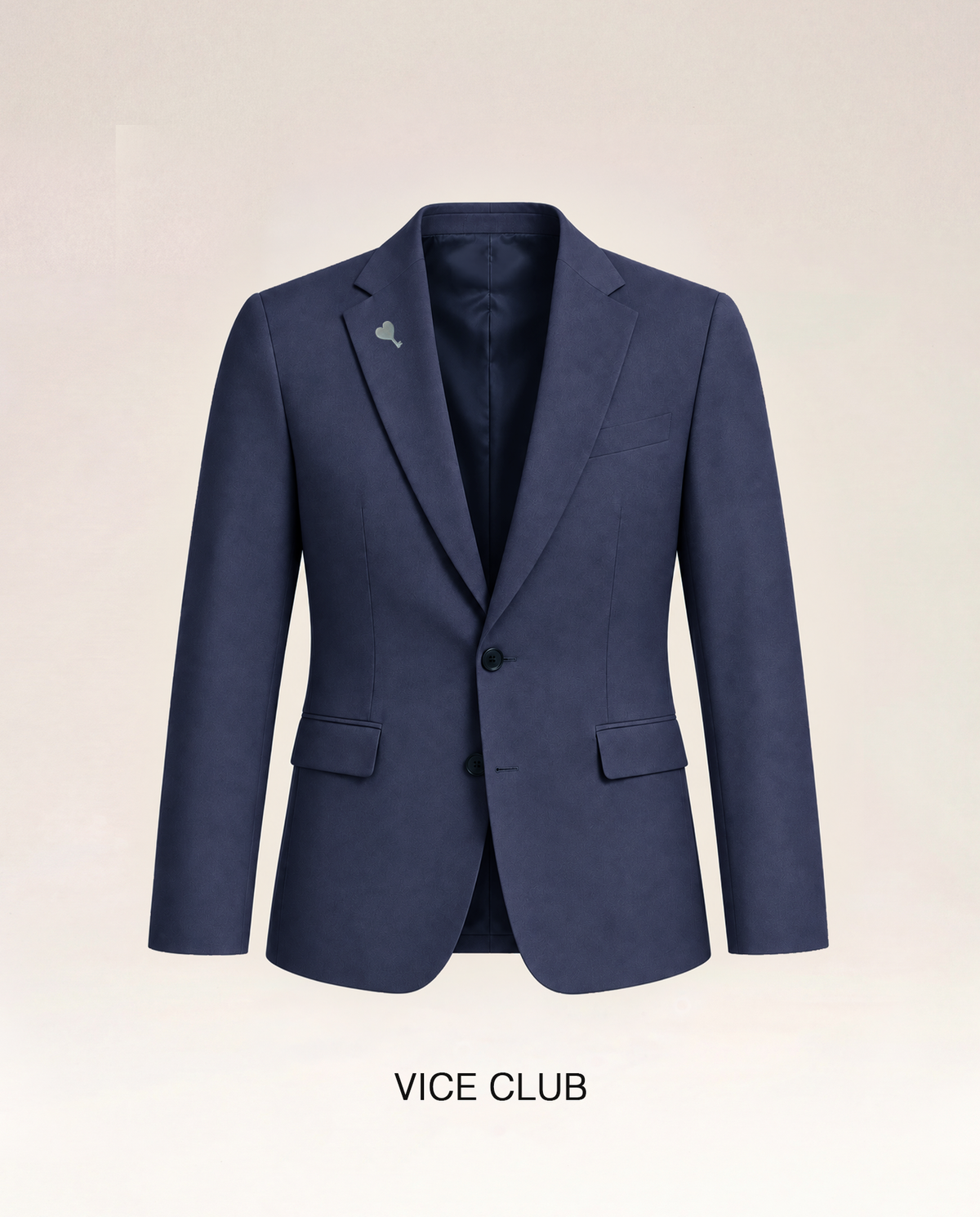 The Cœur Key Chino Blazer in Navy