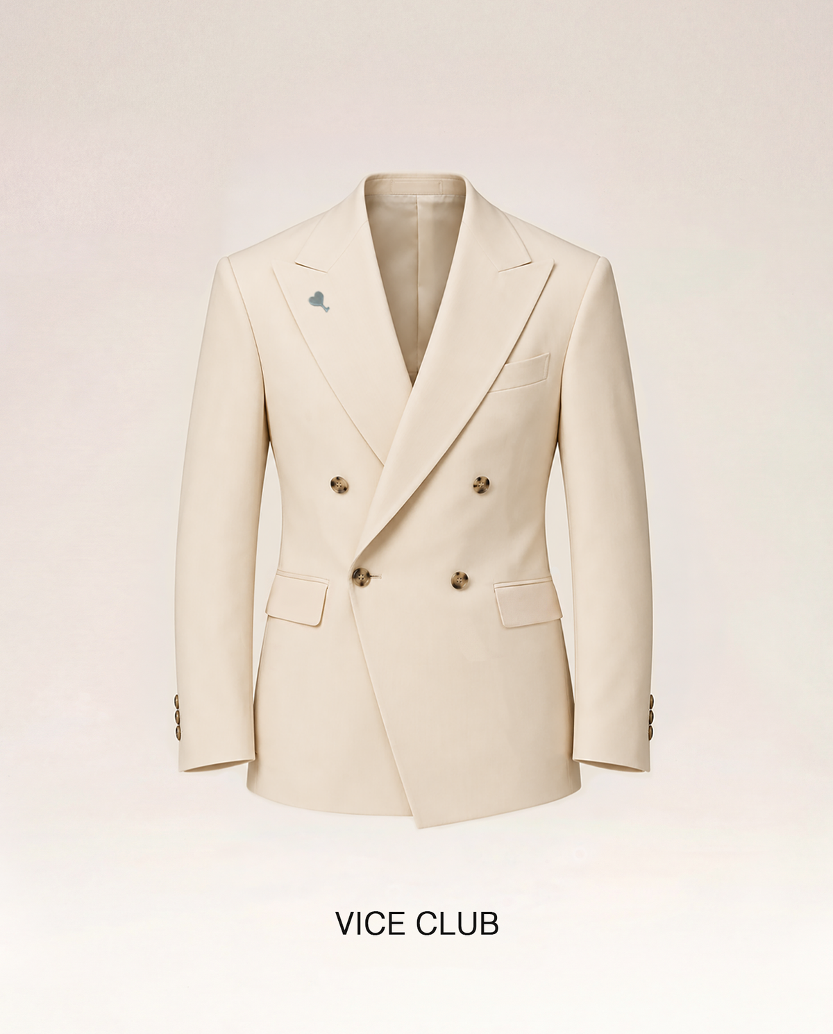 Off White Merino Wool Blazer