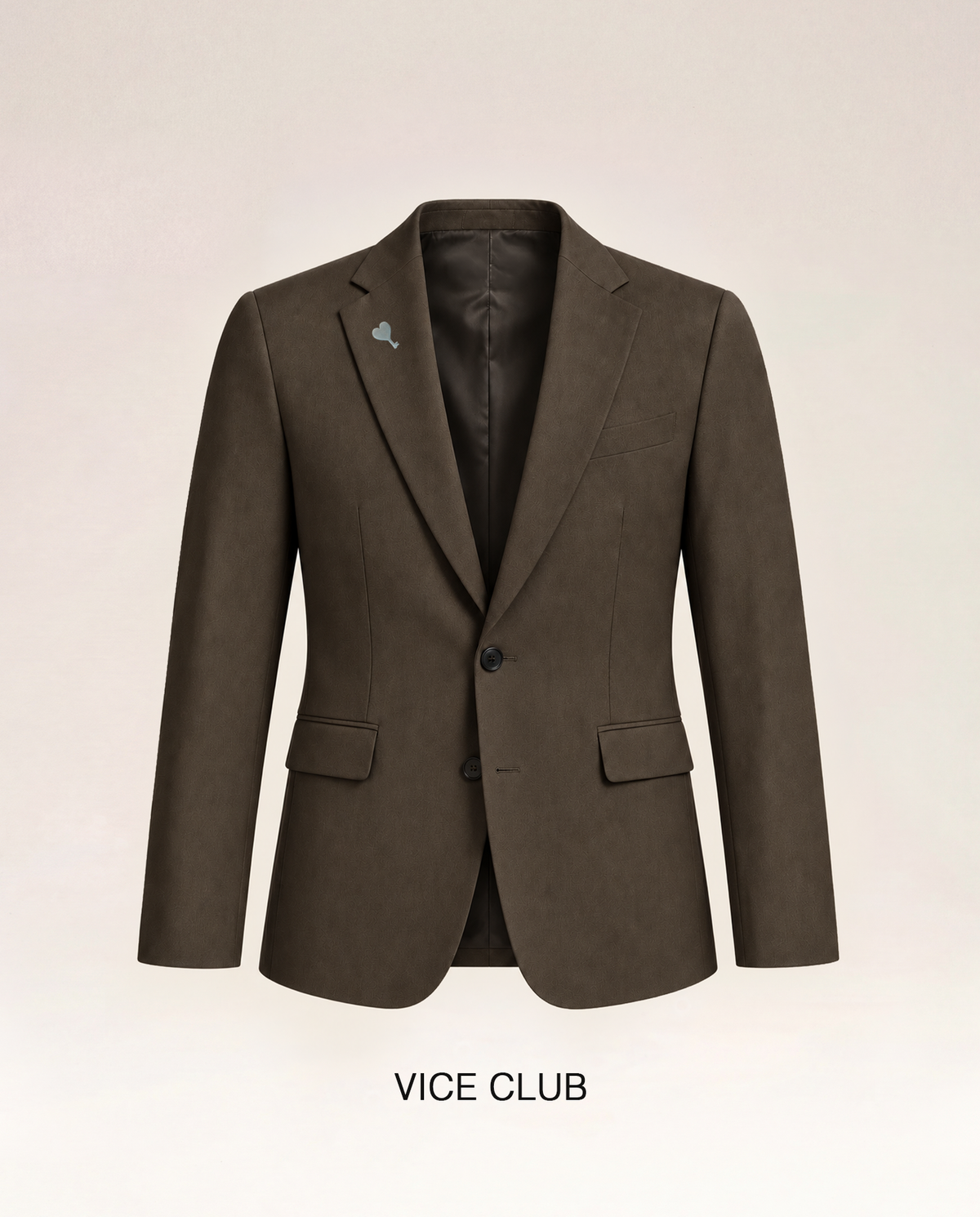 The Cœur Key Chino Blazer in Brown