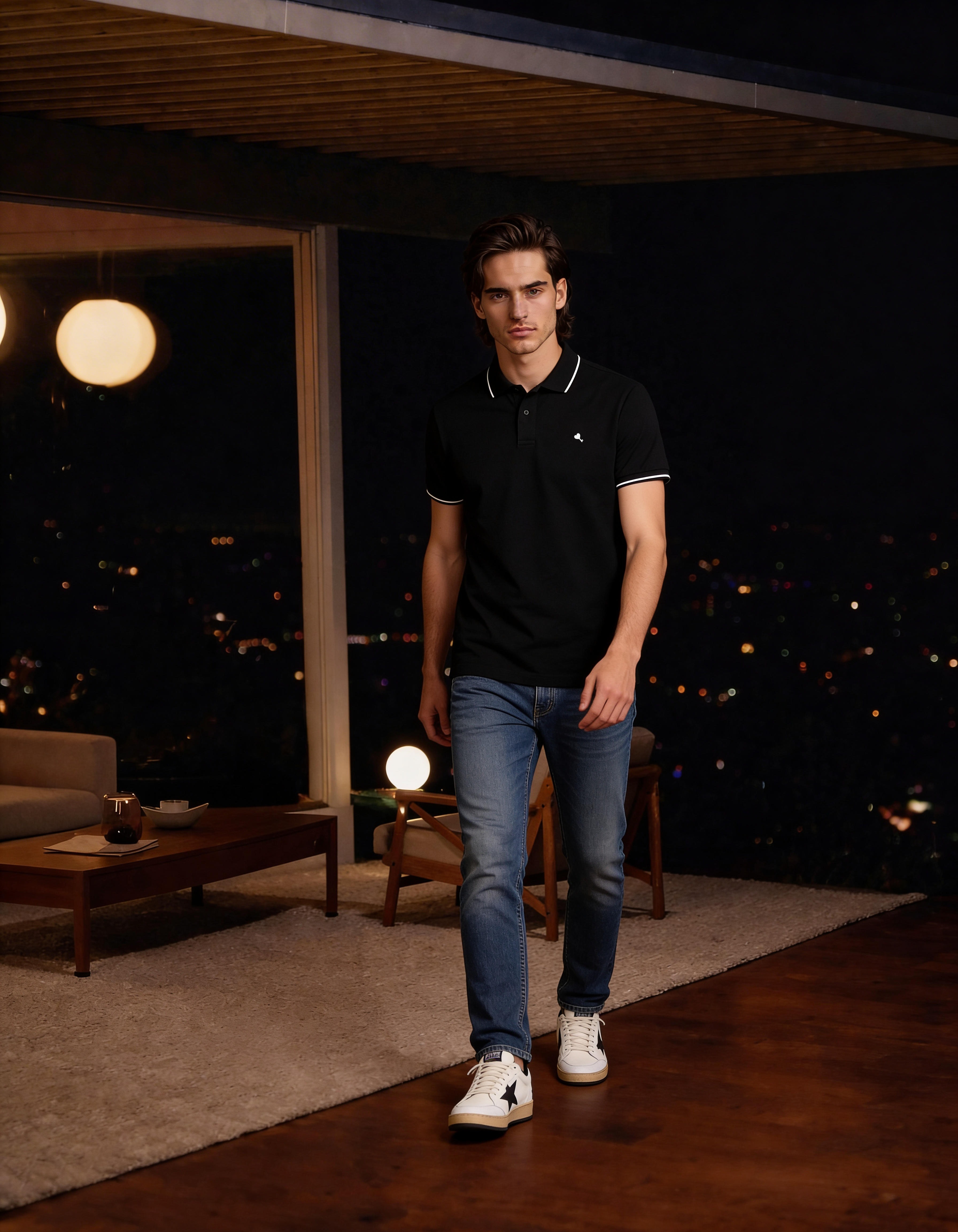 The Cœur Key Polo in Black