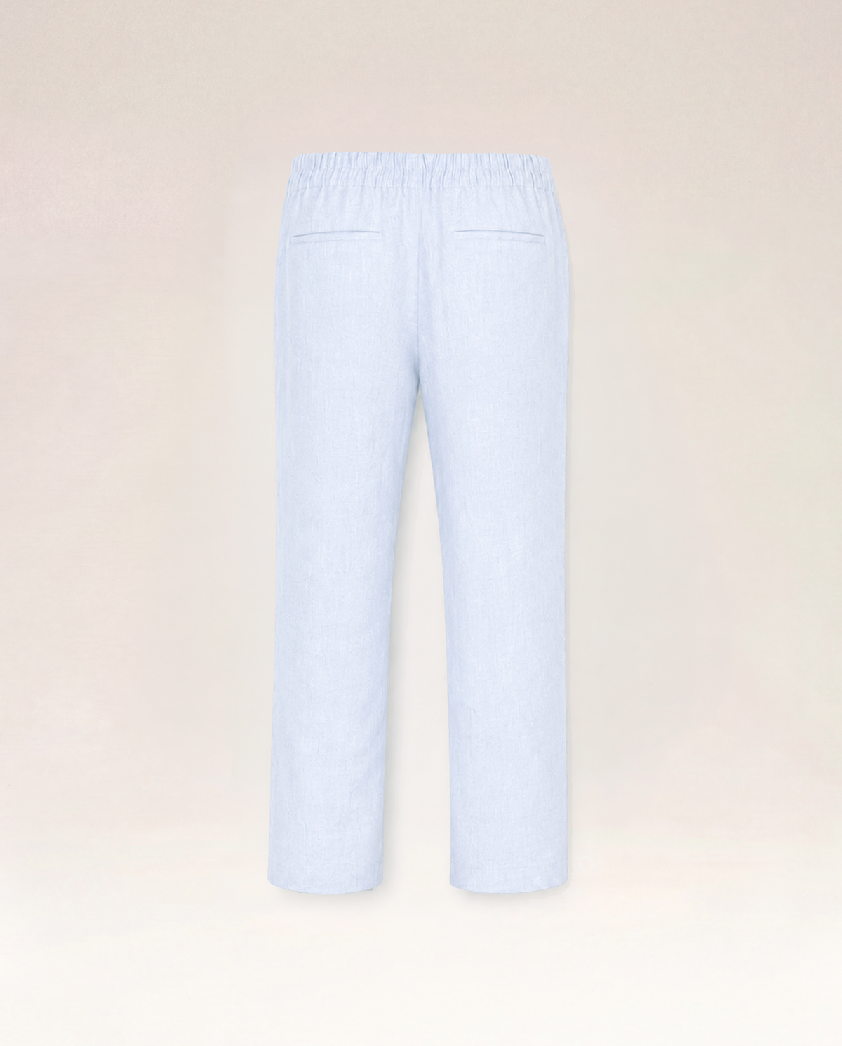 The Cœur Key Linen Pants in Mint Blue