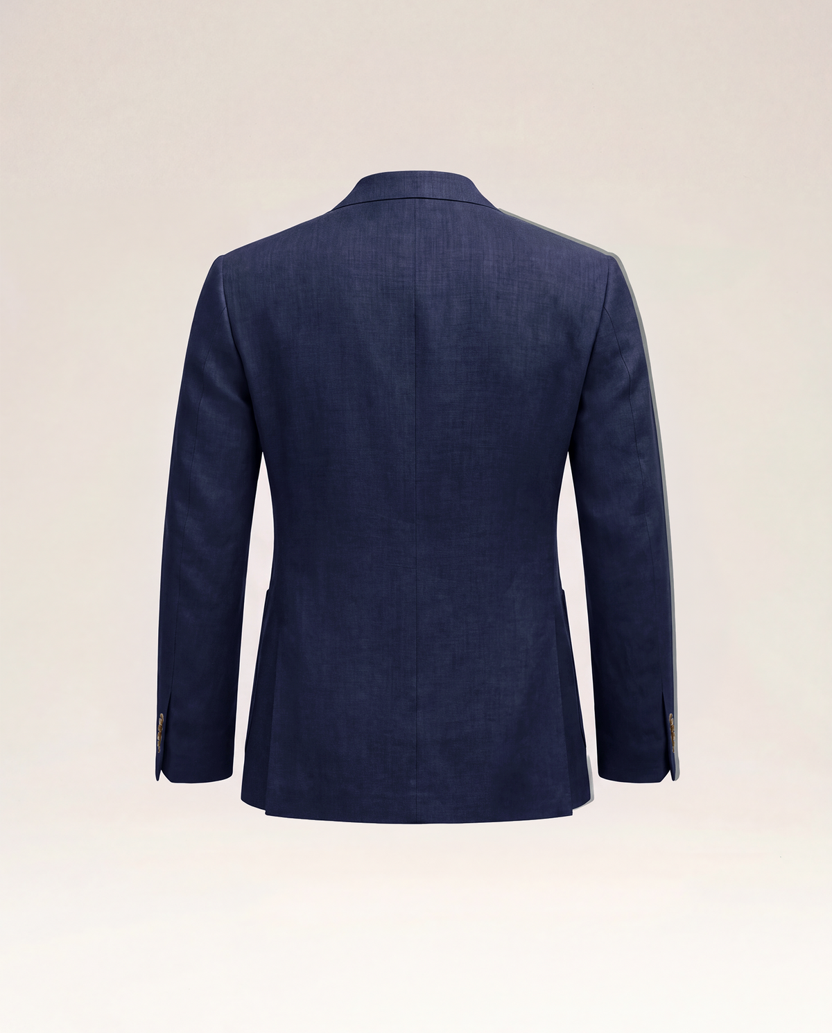 Navy Linen Double Breast Blazer