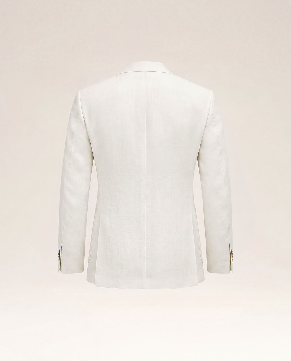 White Linen Double Breast Blazer