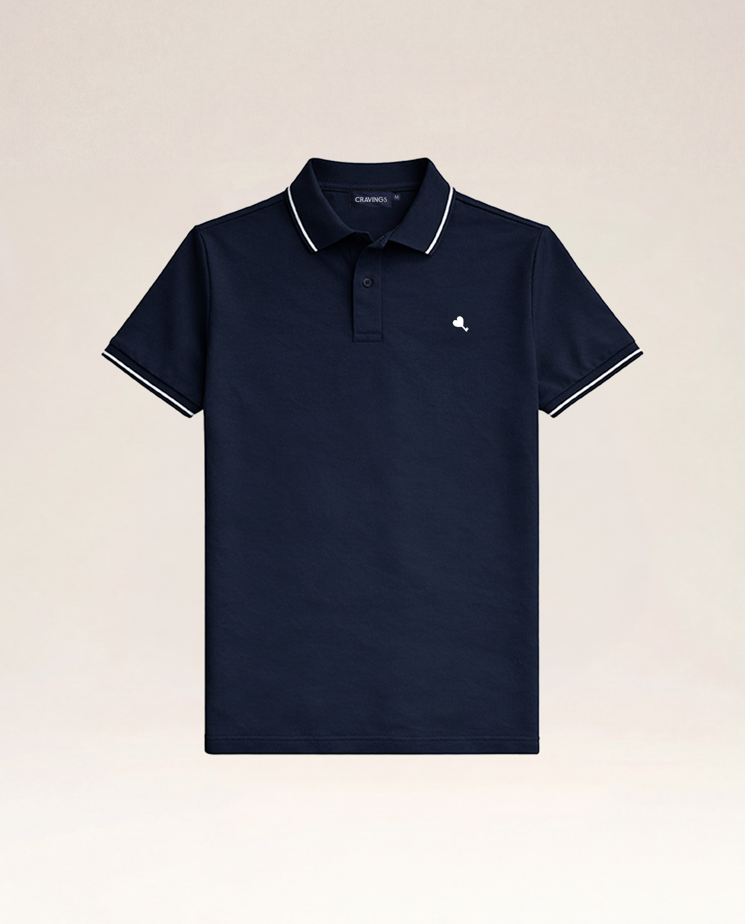 The Cœur Key Polo in Navy