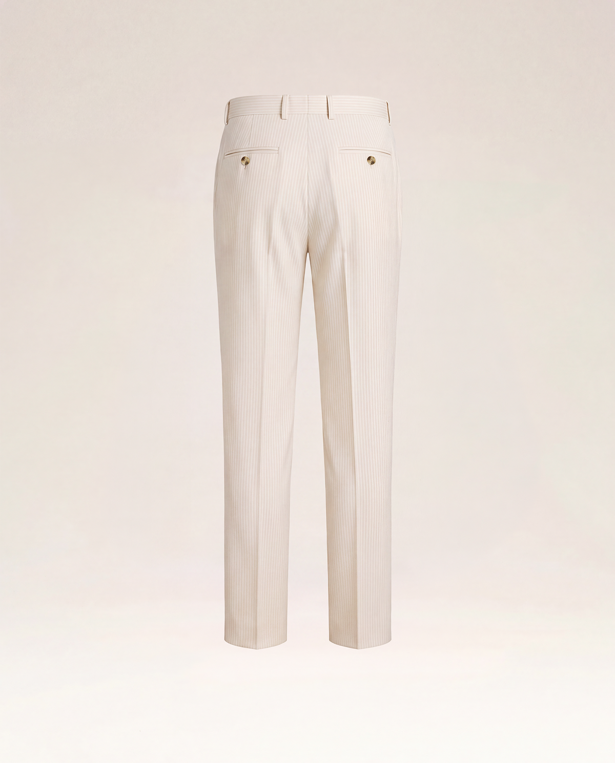 Ivory Pinstripe Silk Wool Suit