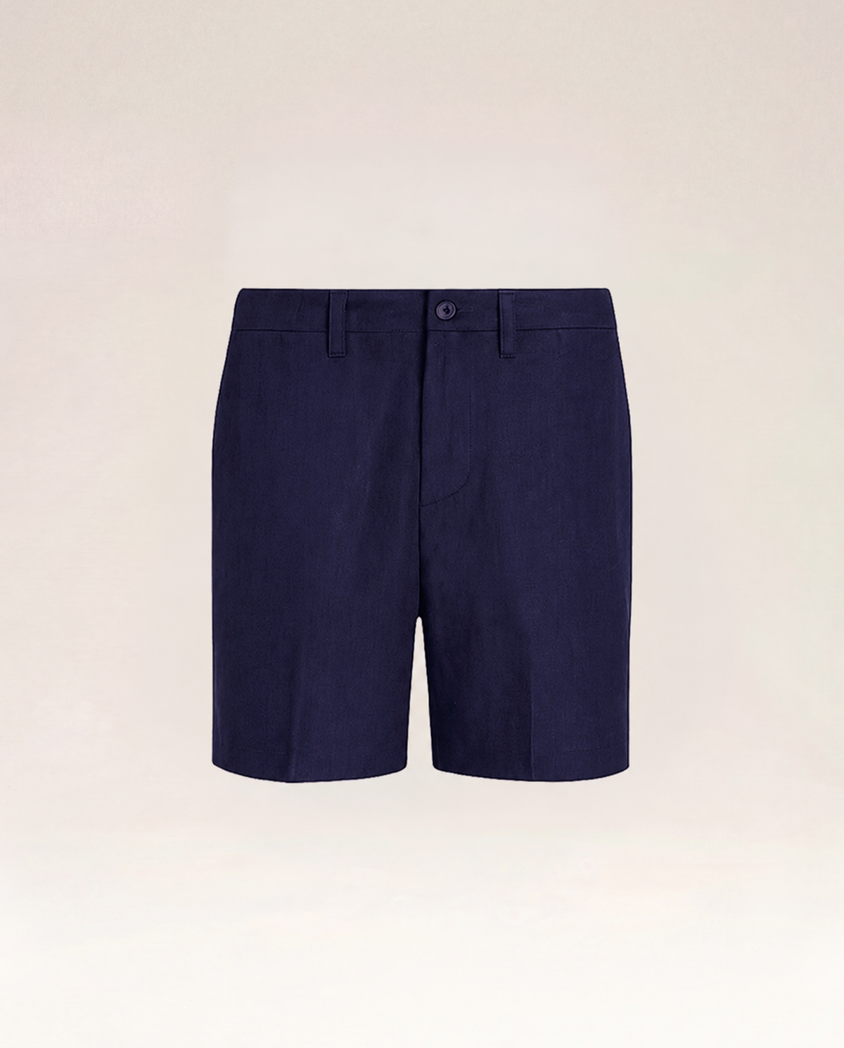 The Cœur Key Linen Shorts in Navy