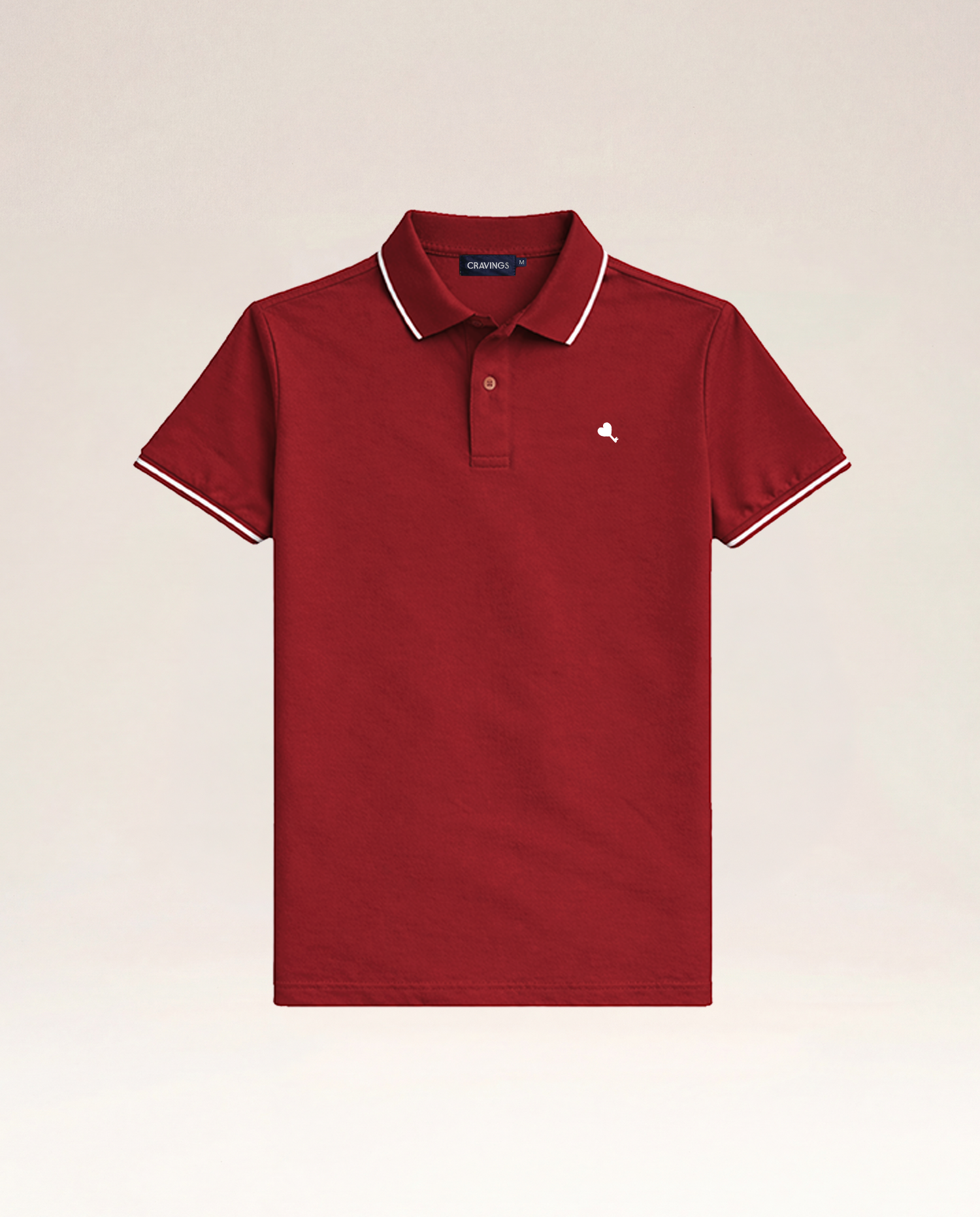 The Cœur Key Polo in Red