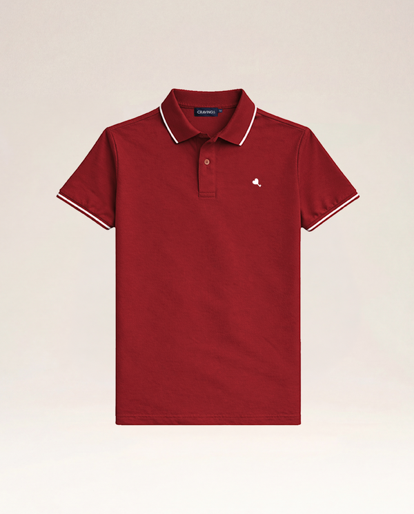The Cœur Key Polo in Red