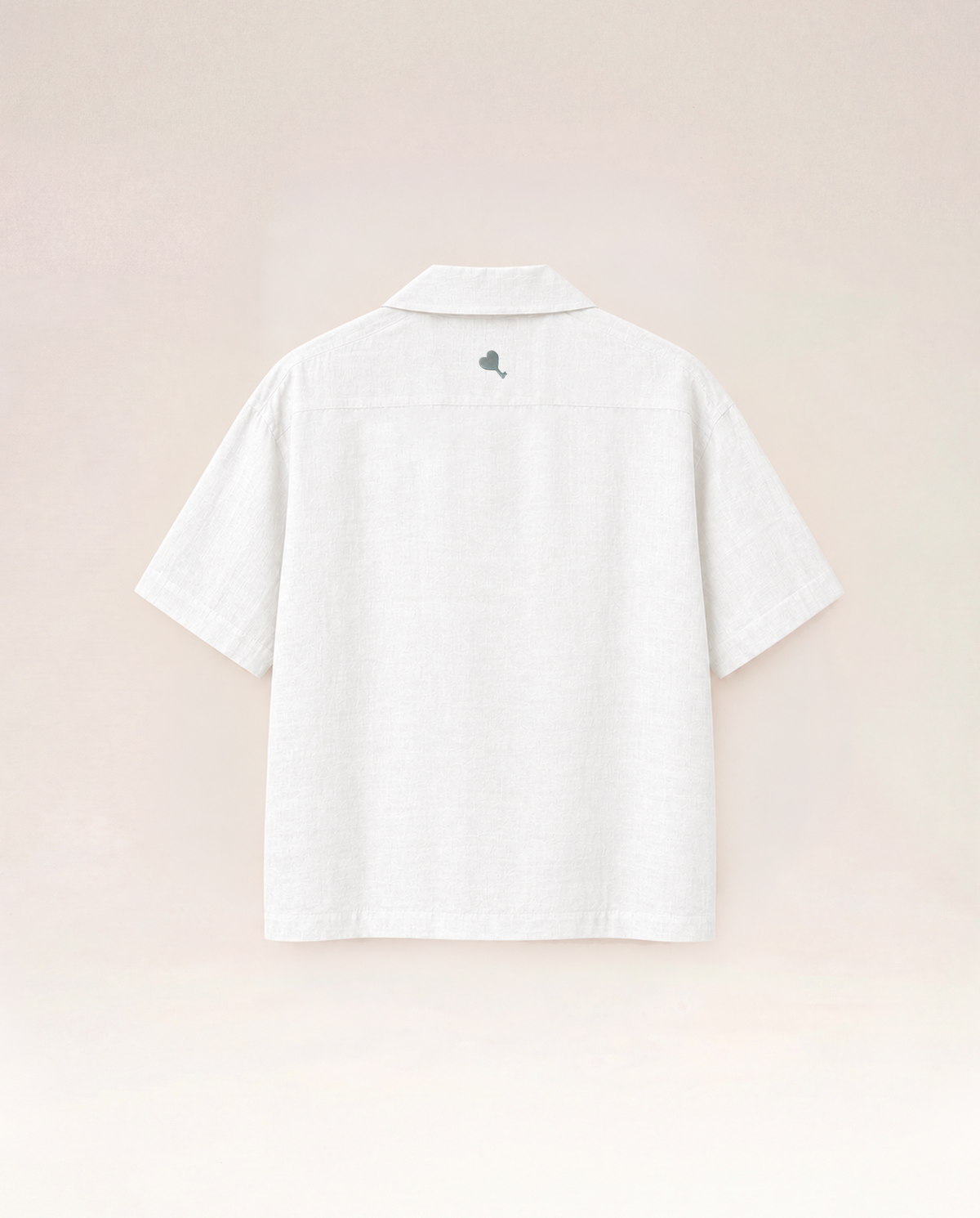Linen Double Breast Shirt in White