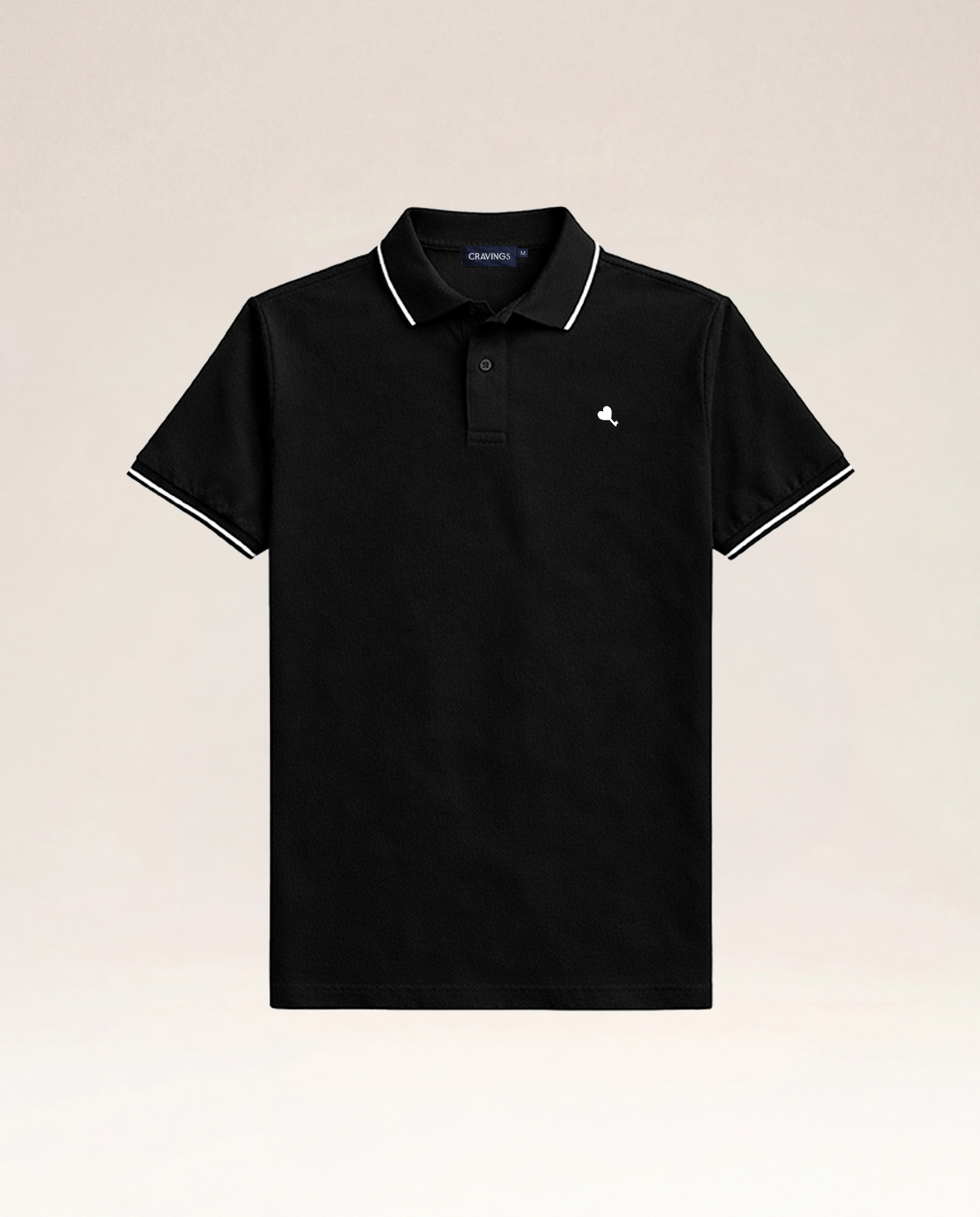 The Cœur Key Polo in Black