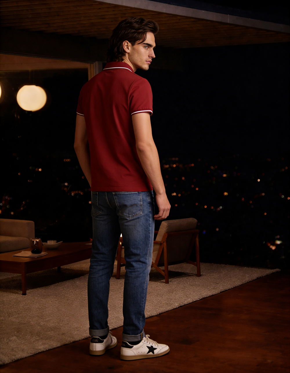 The Cœur Key Polo in Red