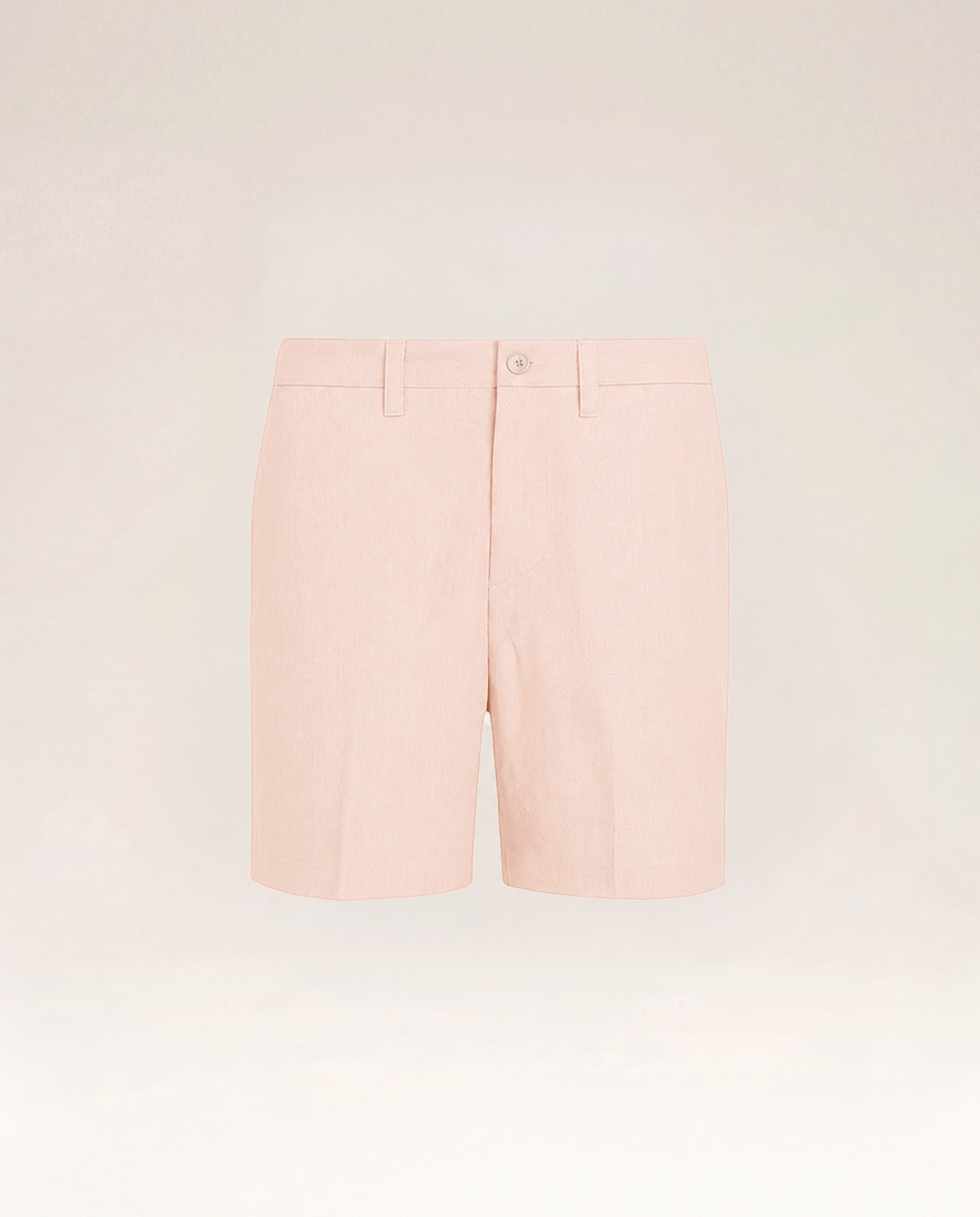 The Cœur Key Linen Shorts in Champagne Peach