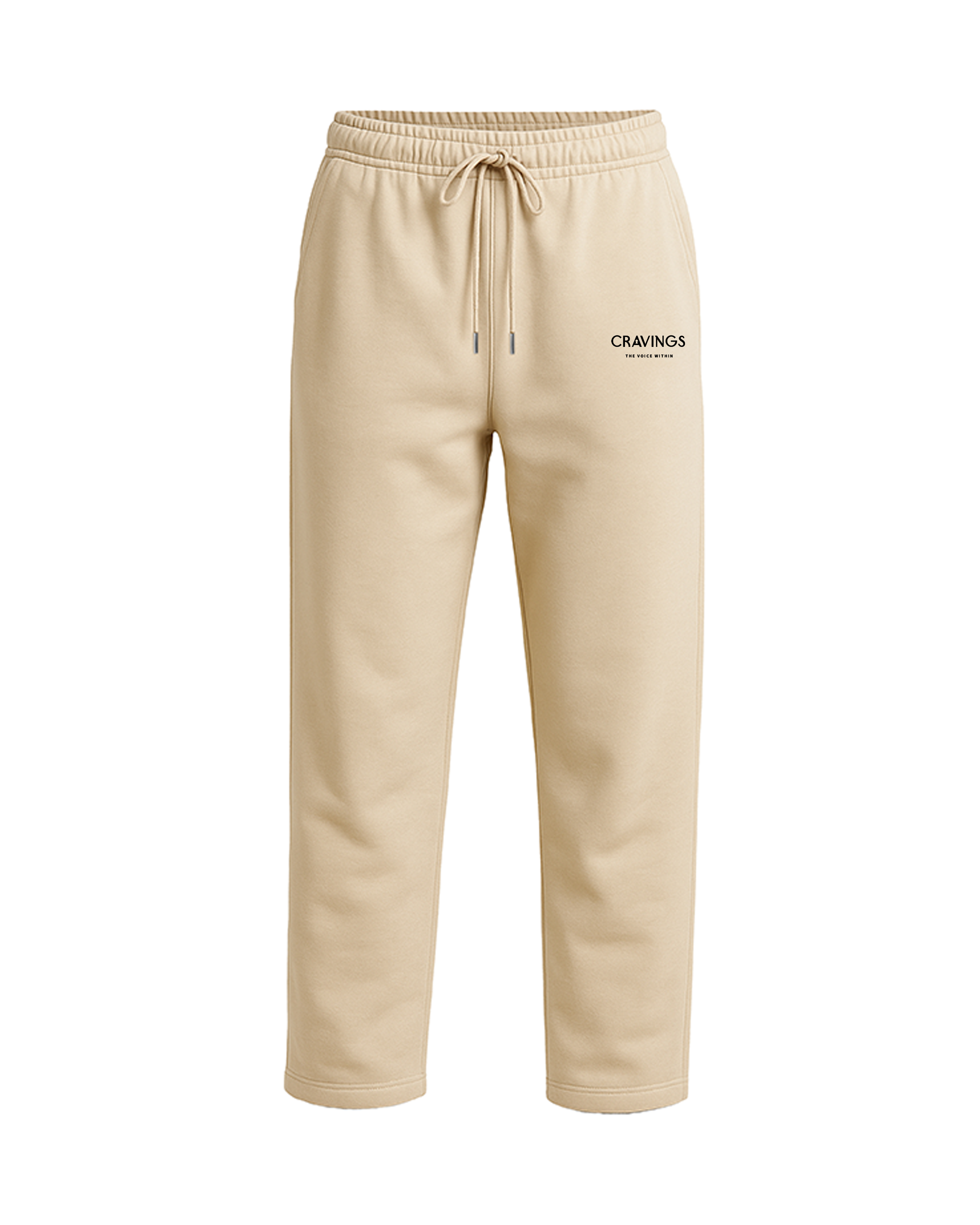 Straight Fit Sweatpants in Beige for Women