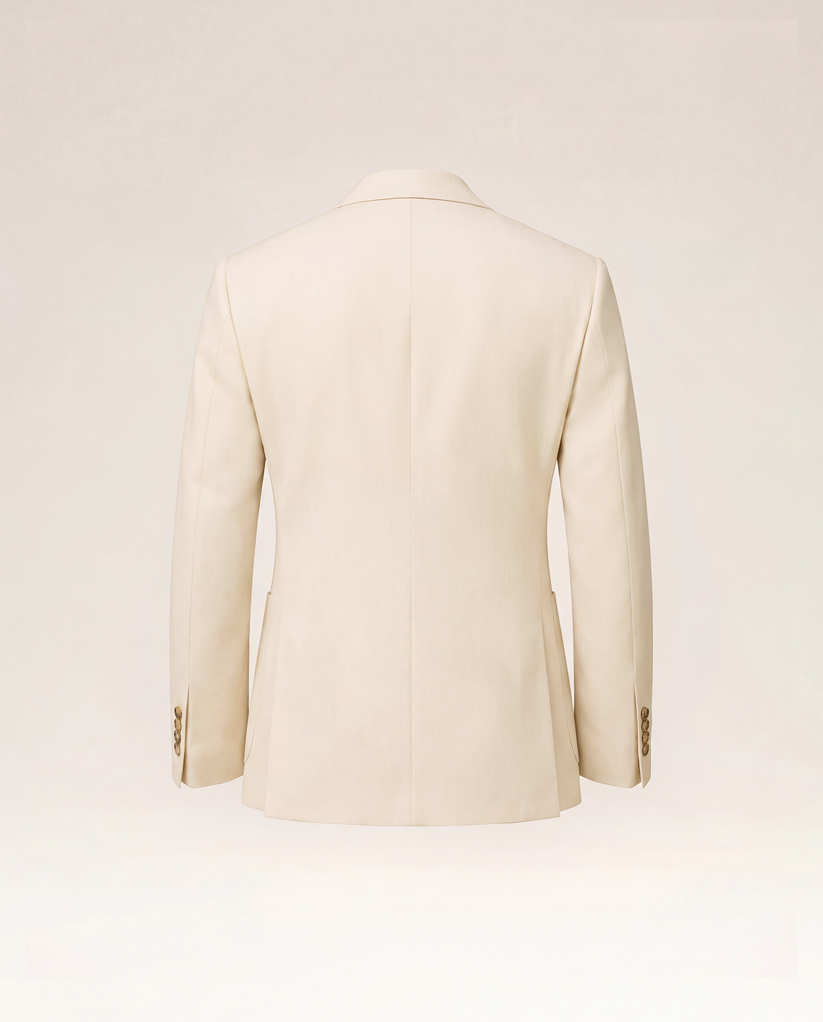 Off White Cotton Silk Blazer