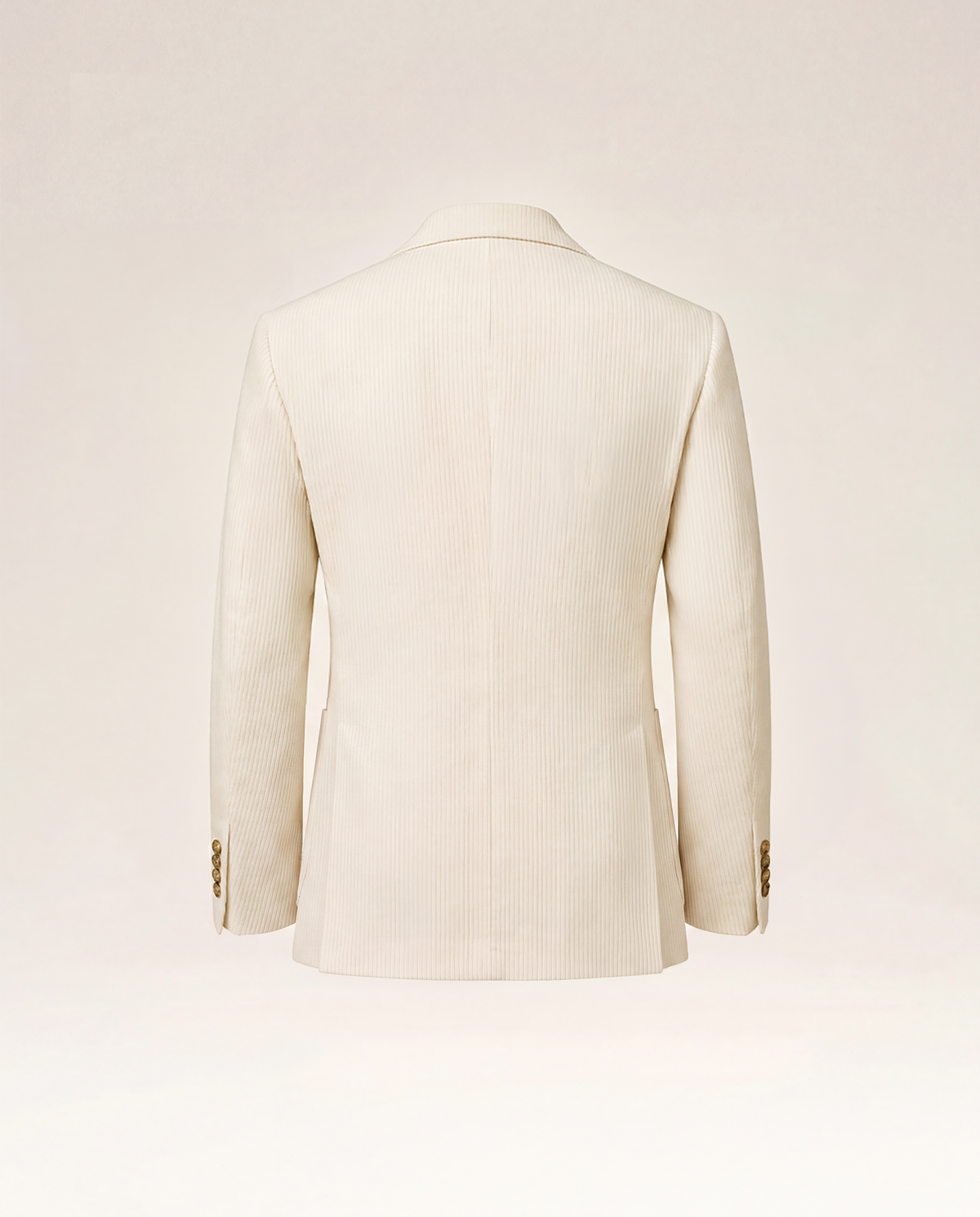 Ivory Pinstripe Silk Wool Suit