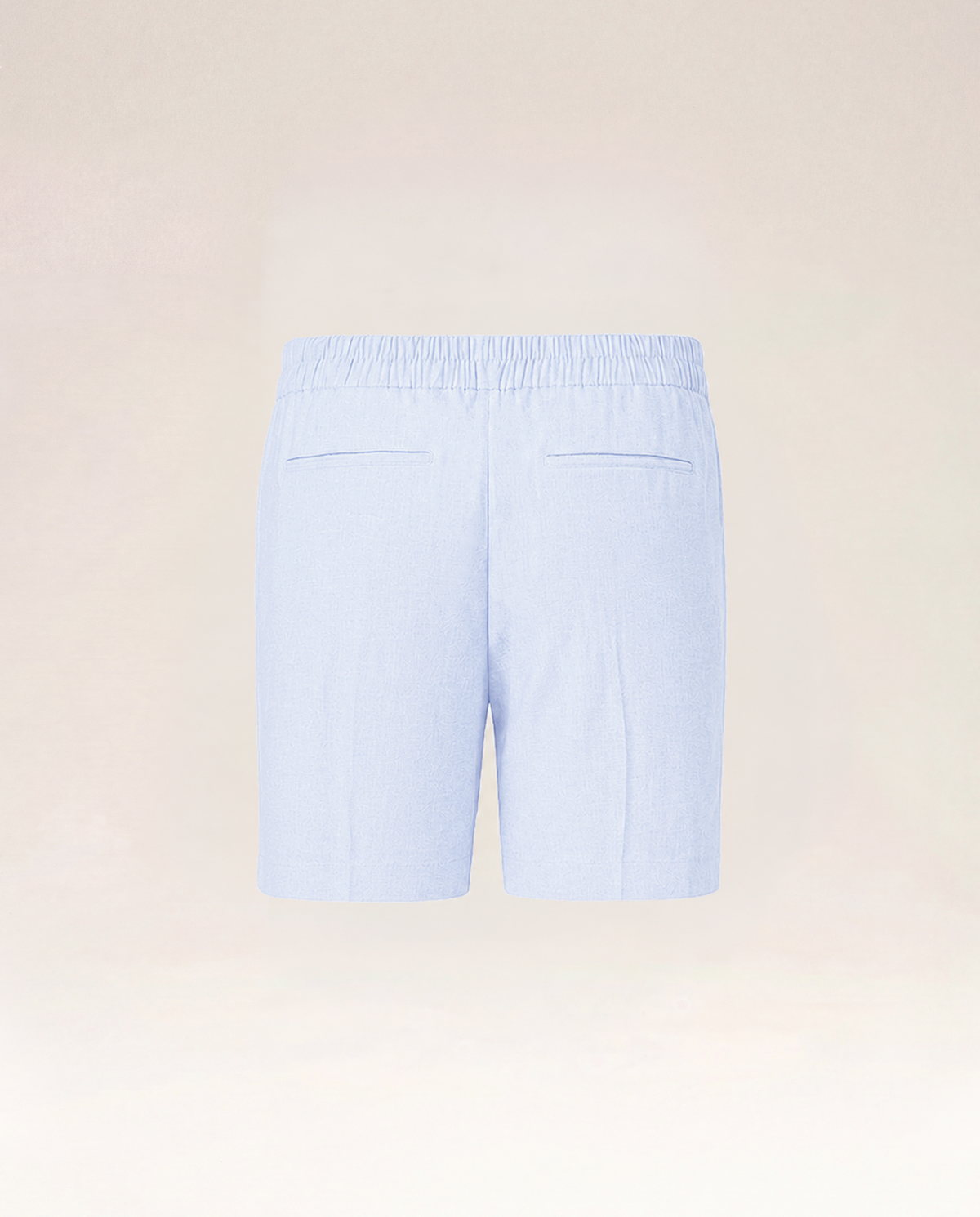 The Cœur Key Linen Shorts in Mint Blue