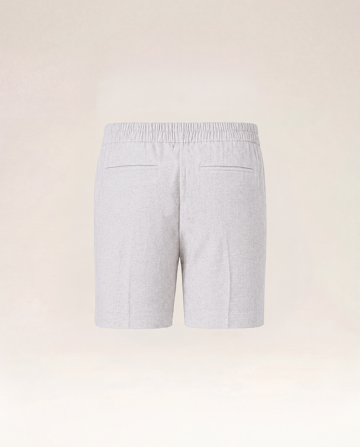 The Cœur Key Linen Shorts in Ash Grey