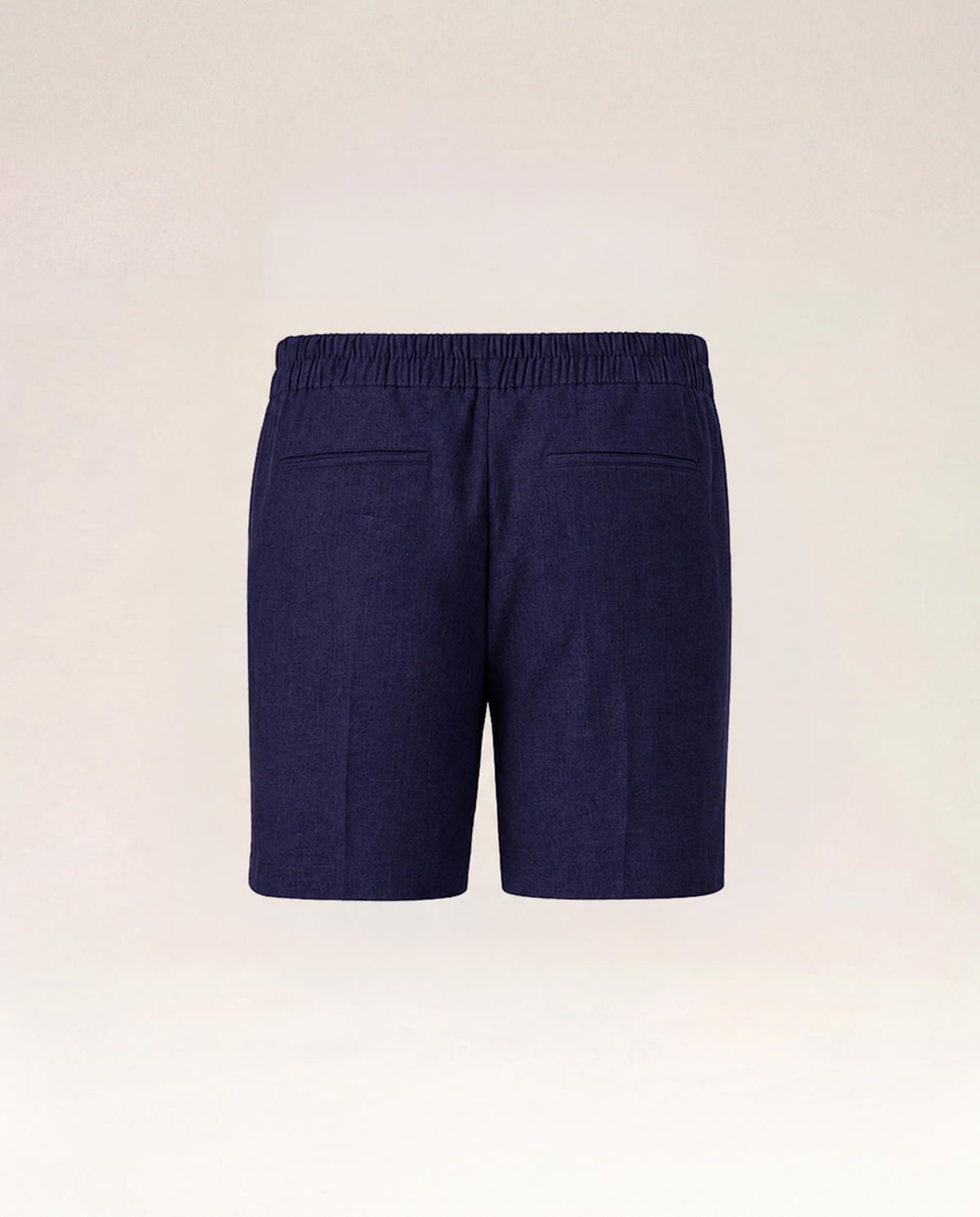 The Cœur Key Linen Shorts in Navy