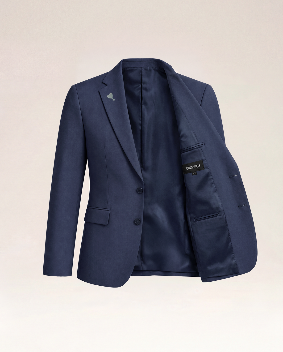 The Cœur Key Chino Blazer in Navy