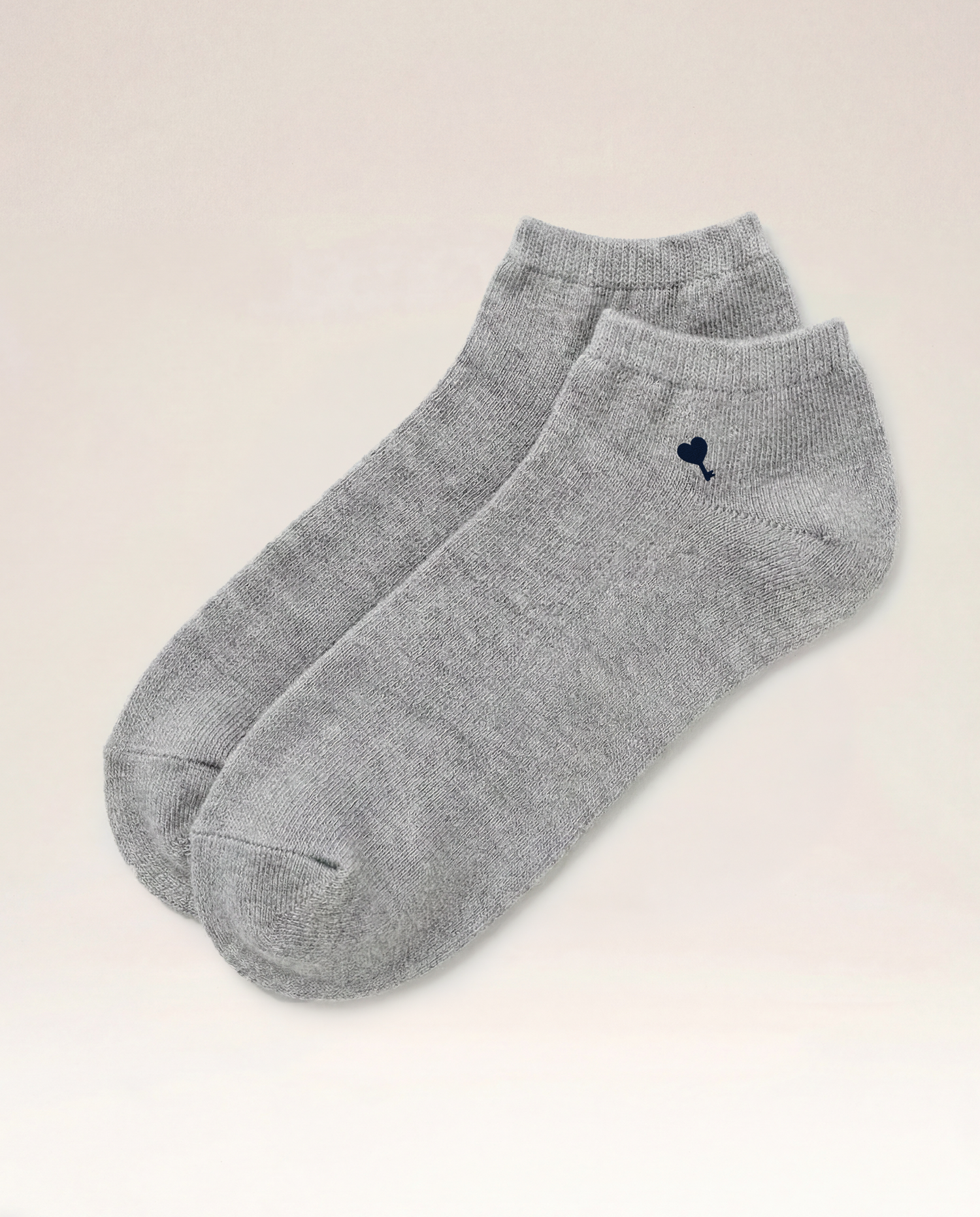 Grey Cœur Key Cotton Low-Cut Socks
