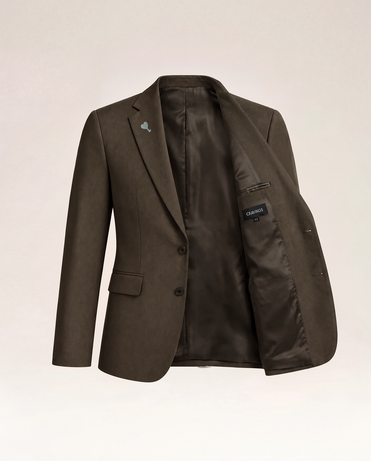 The Cœur Key Chino Blazer in Brown