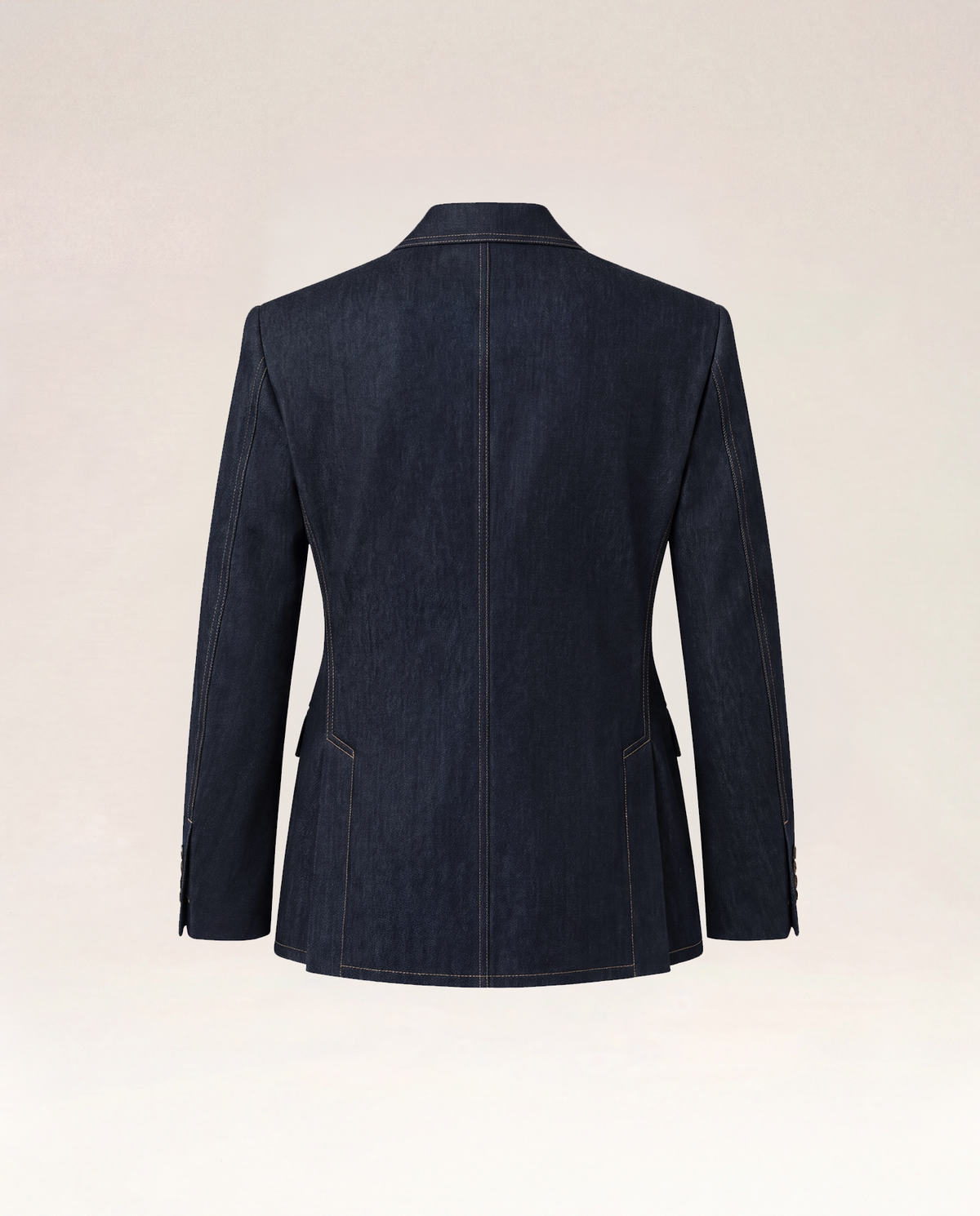 Denim Double Breast Blazer
