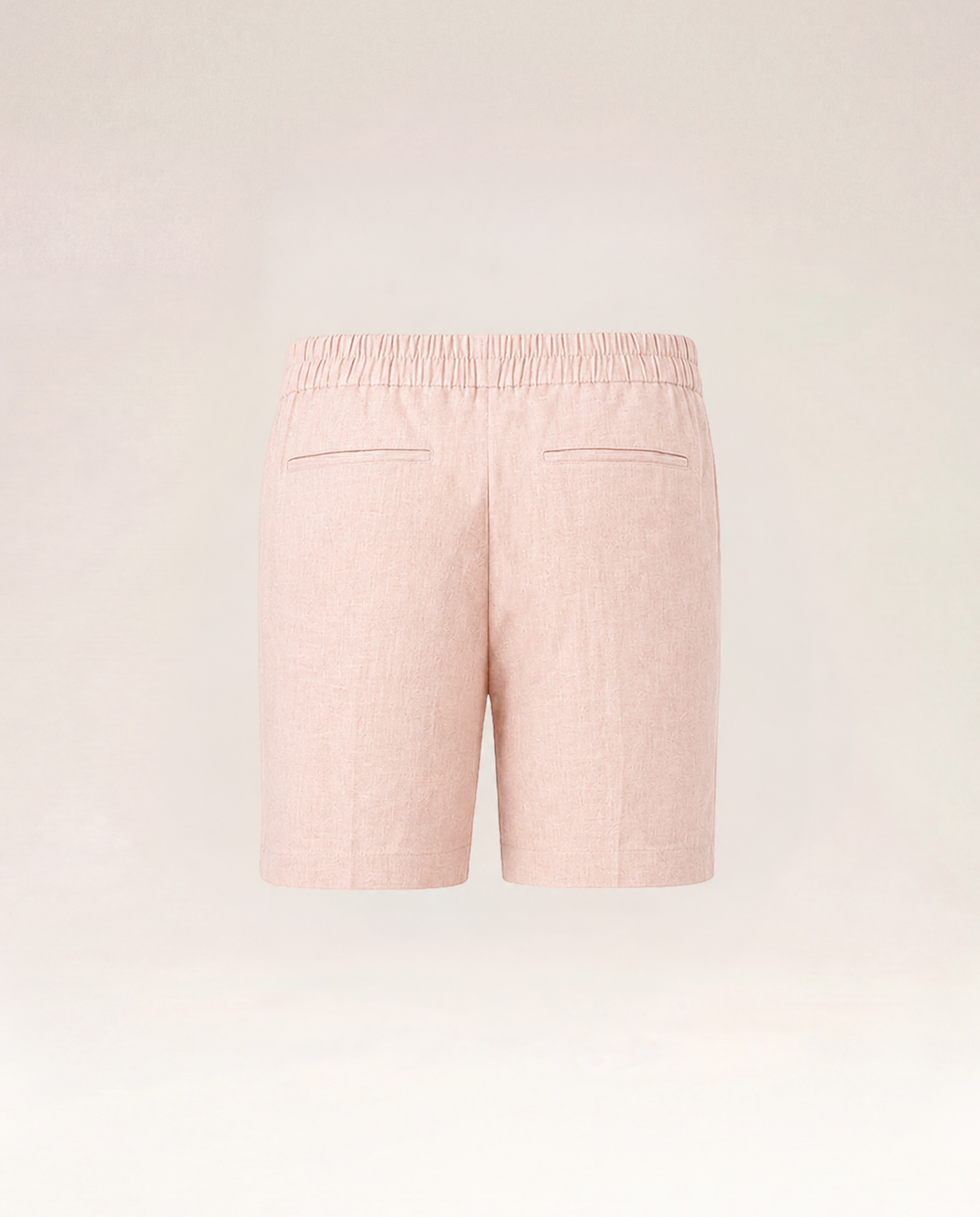The Cœur Key Linen Shorts in Champagne Peach