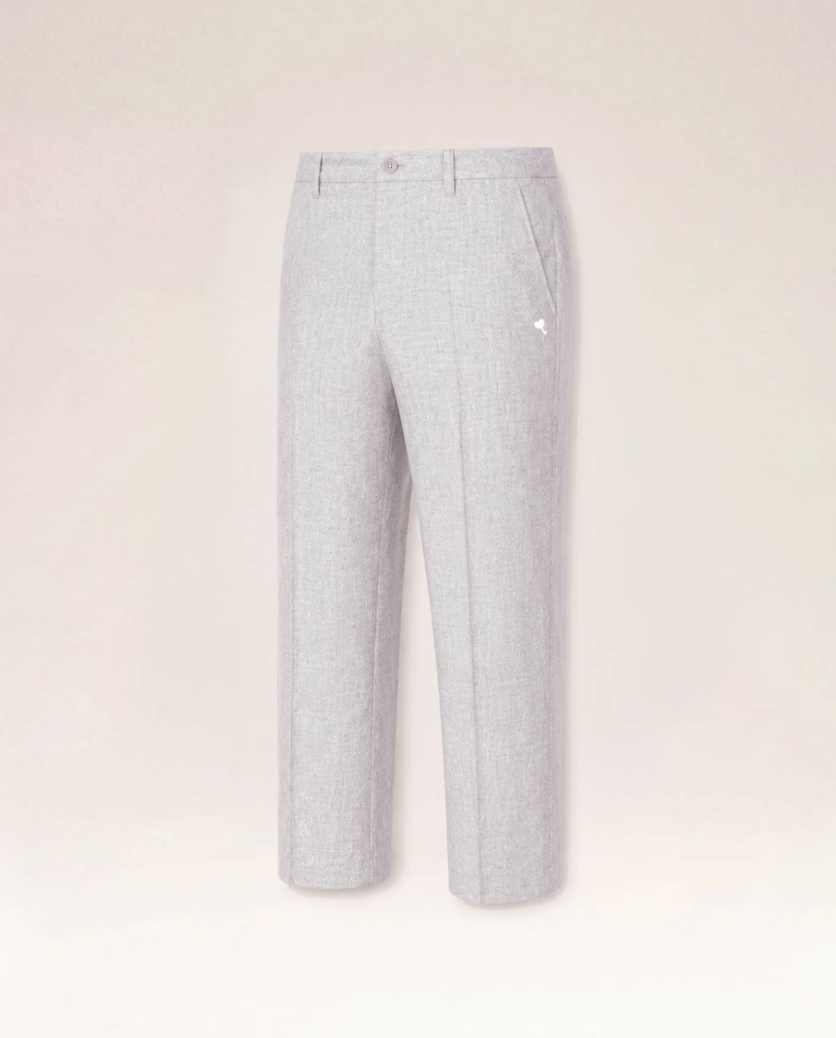 The Cœur Key Linen Pants in Ash Grey