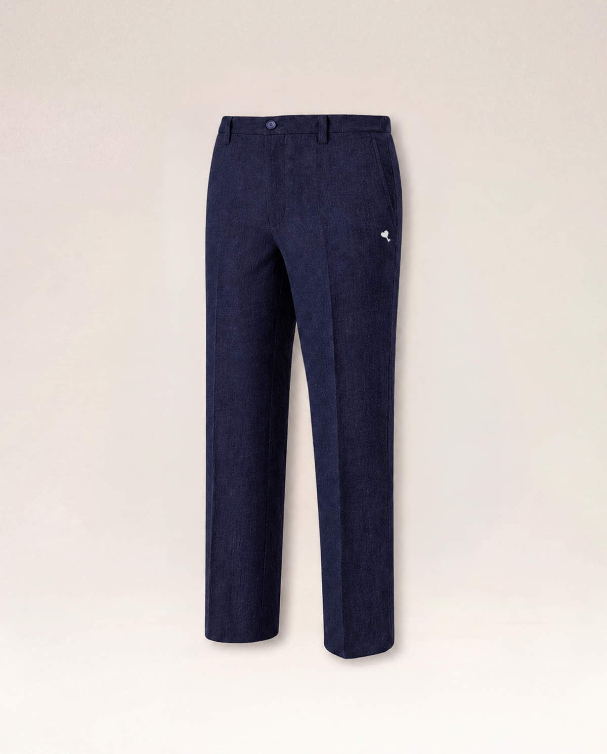 The Cœur Key Linen Pants in Navy