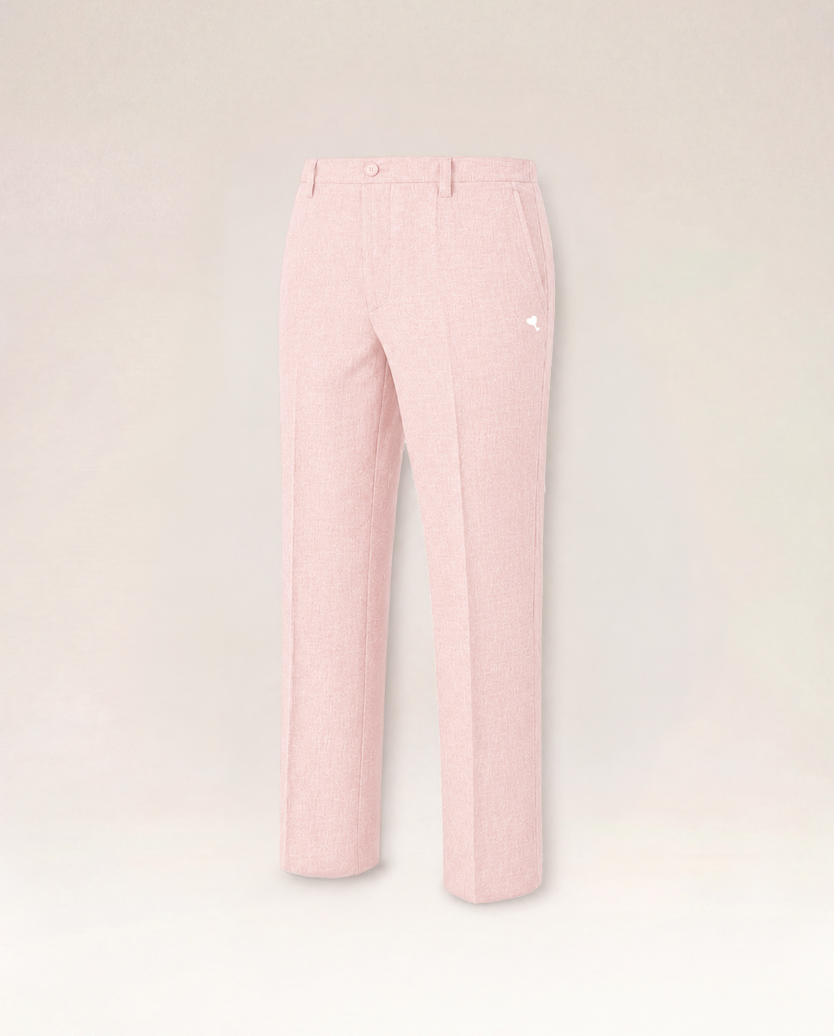 The Cœur Key Linen Pants in Pink