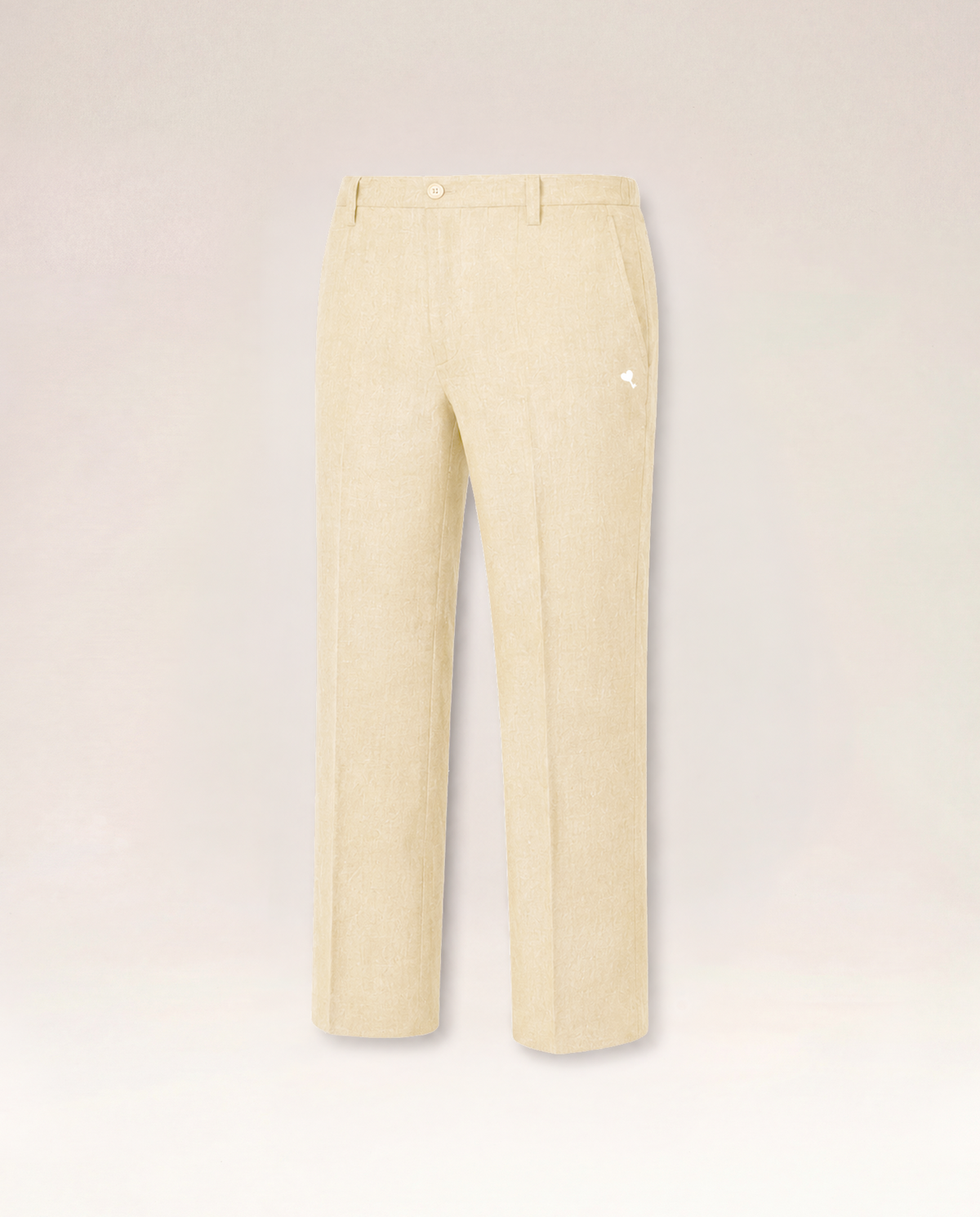 The Cœur Key Linen Pants in Pineapple Yellow