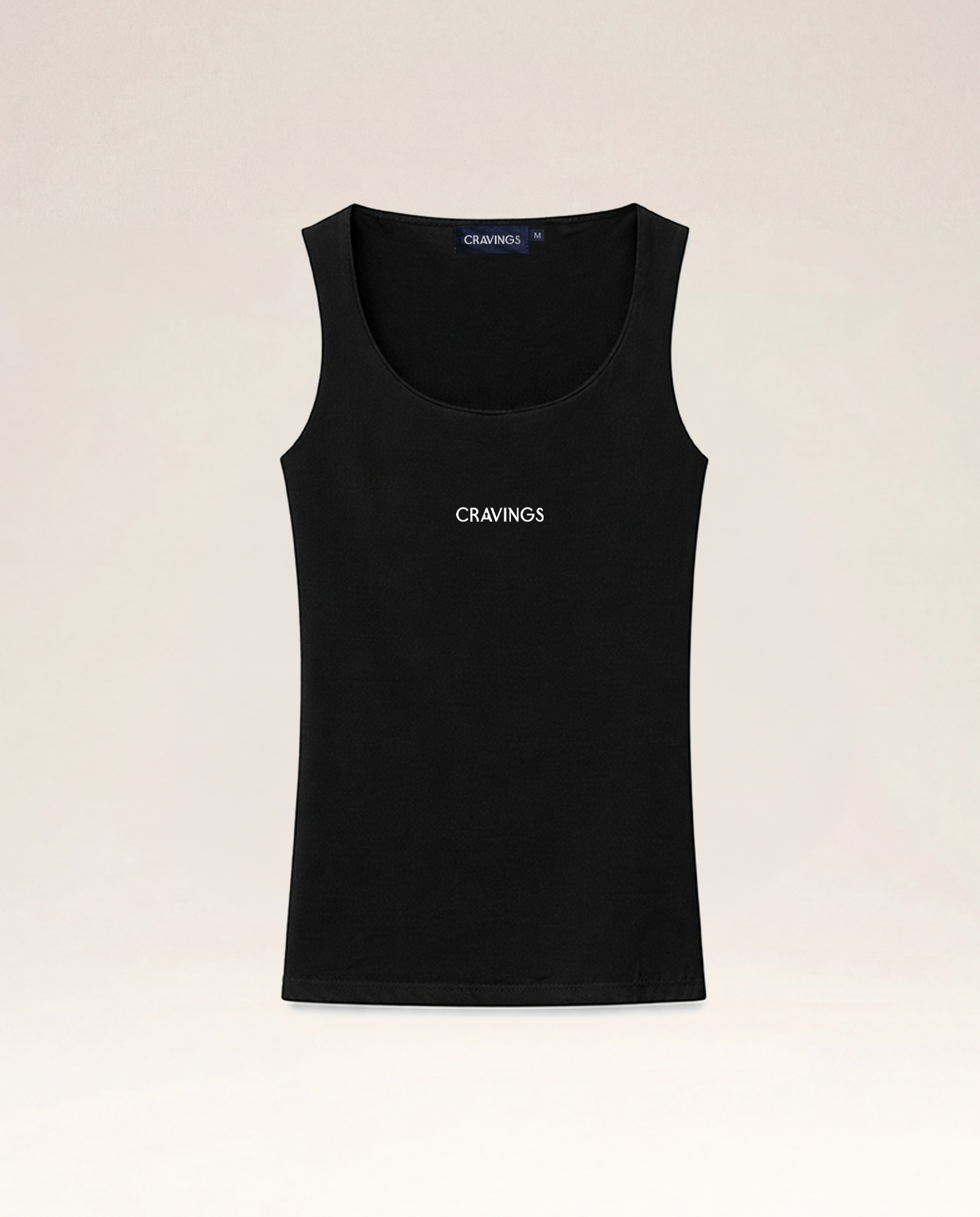 Logo Jersey Tank Top in Black