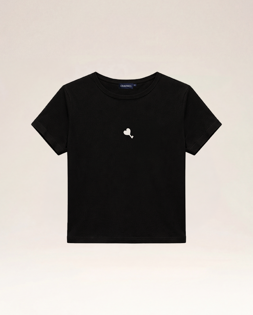 The Cœur Key Cropped Top in Black for Women