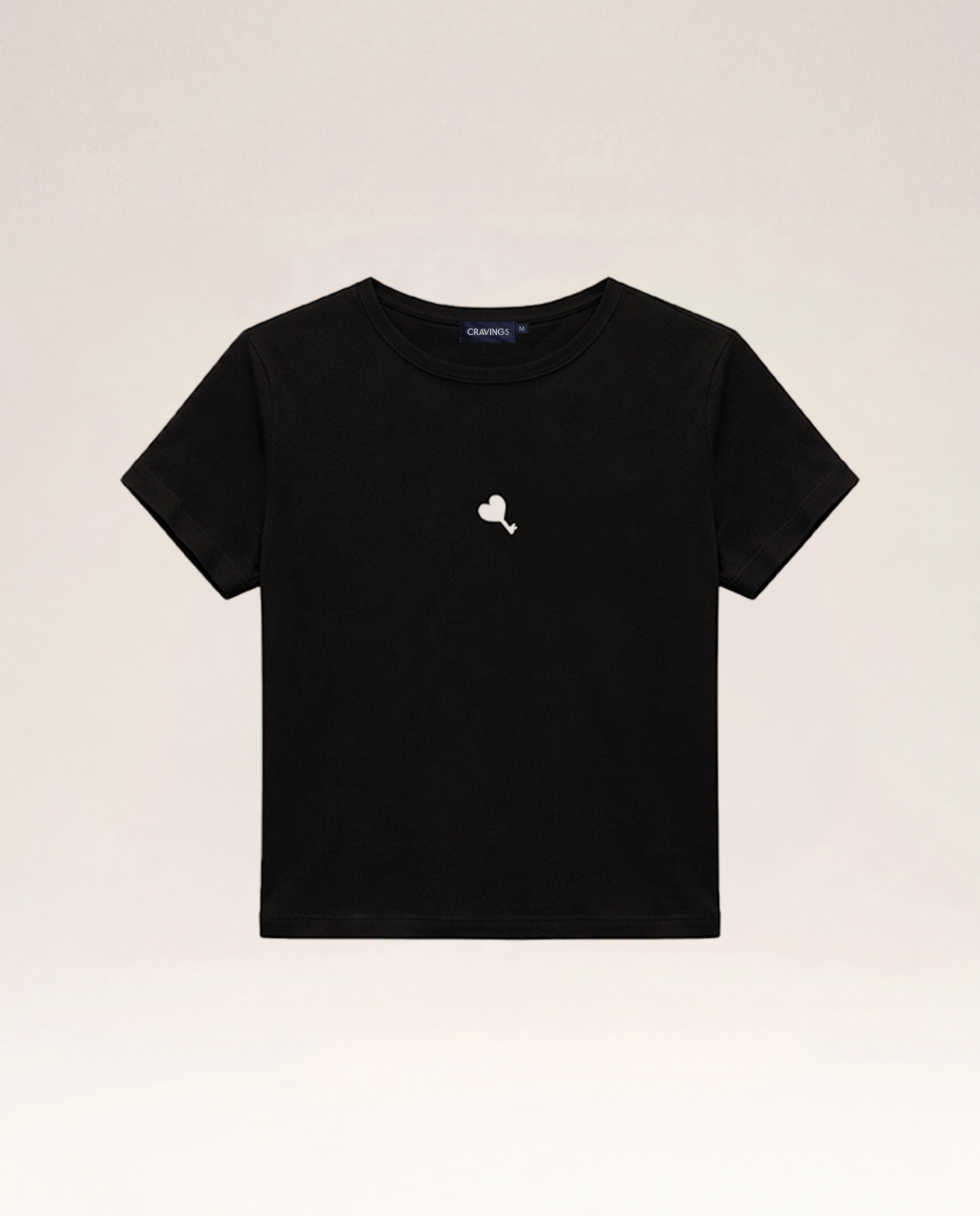 The Cœur Key Cropped Top in Black for Women