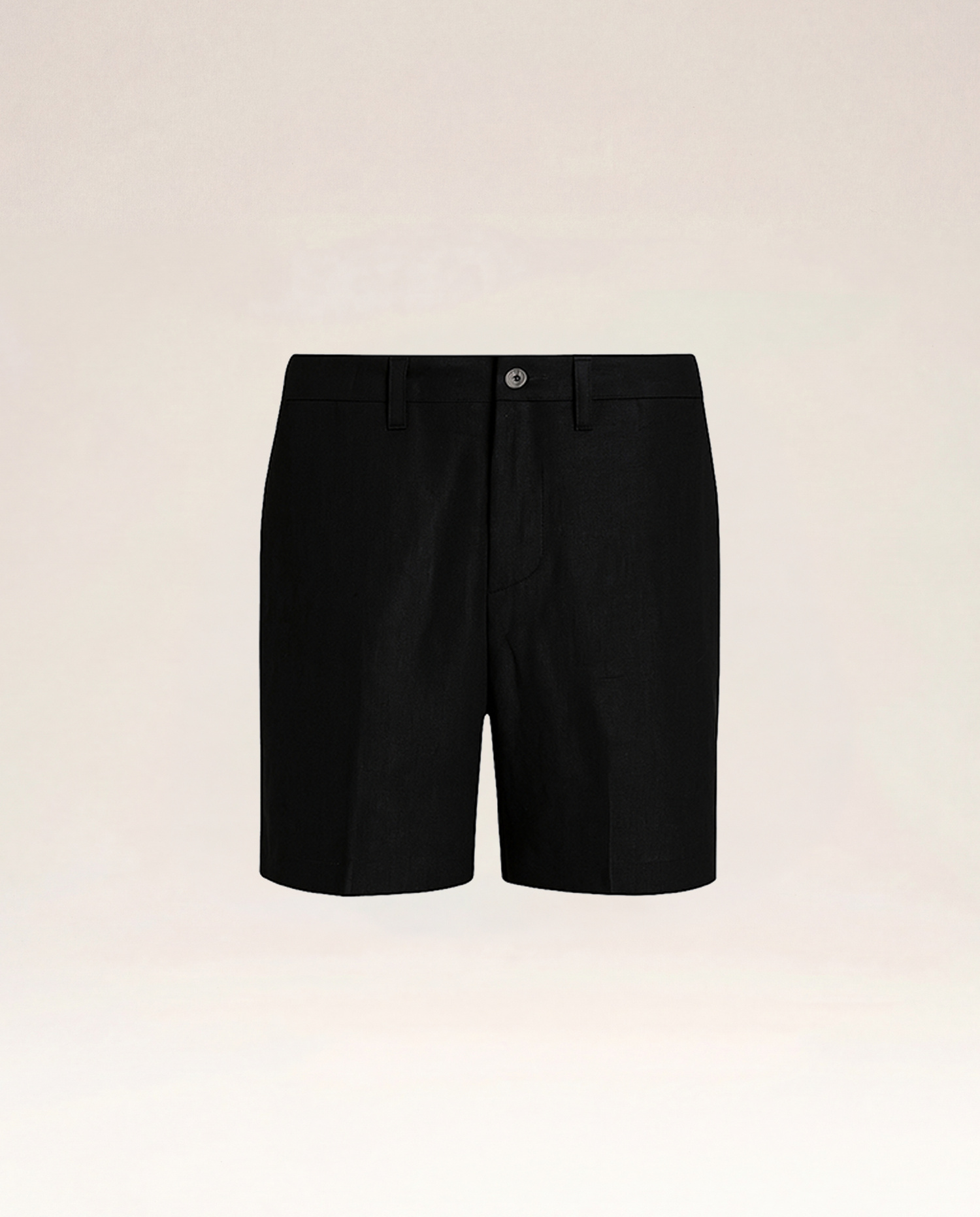 The Cœur Key Linen Shorts in Black